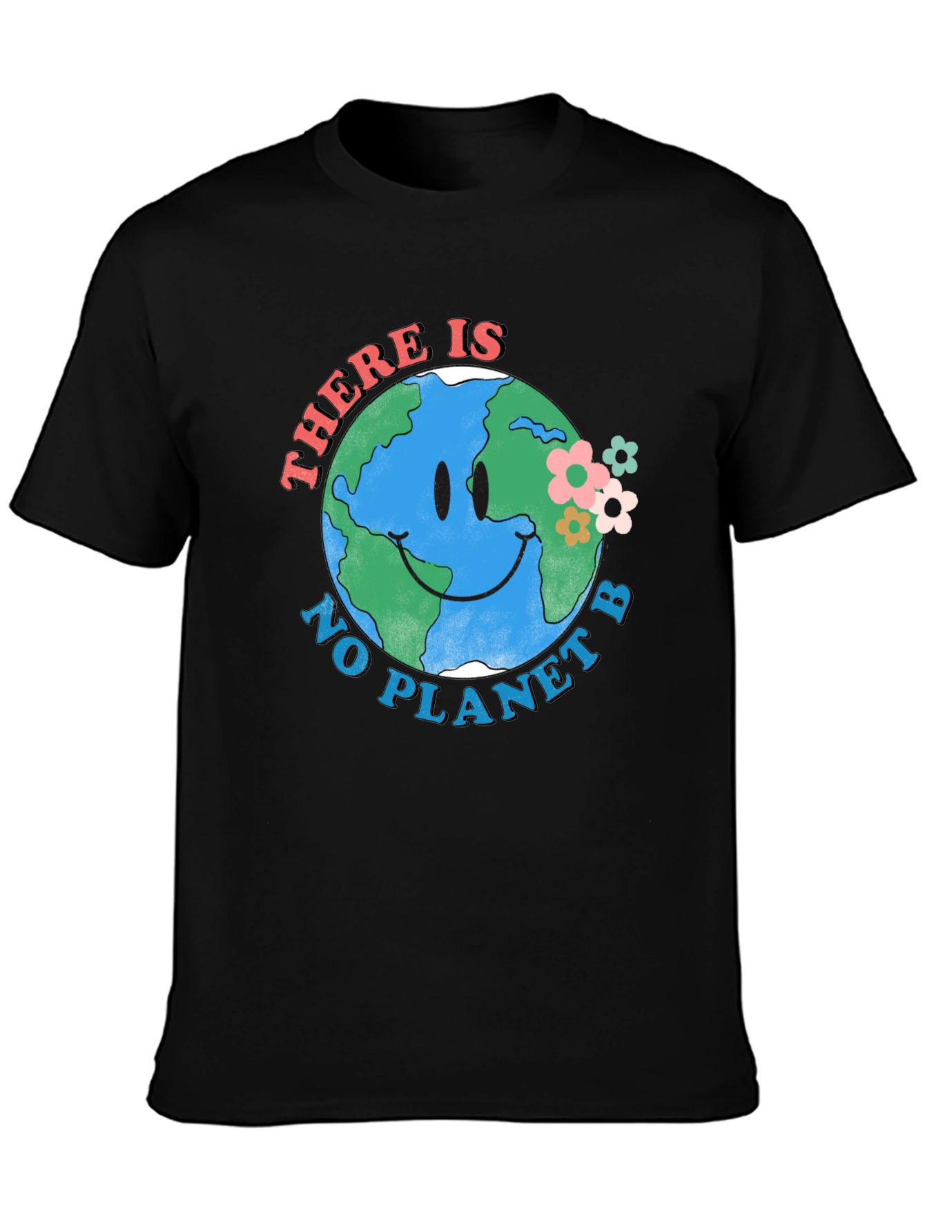 Earth Smiley Graphic Tee - No Planet B