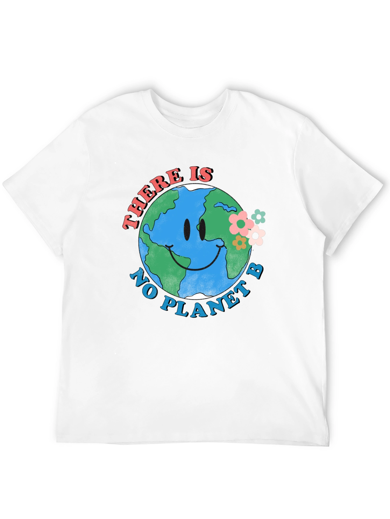 Earth Smiley Graphic Tee - No Planet B