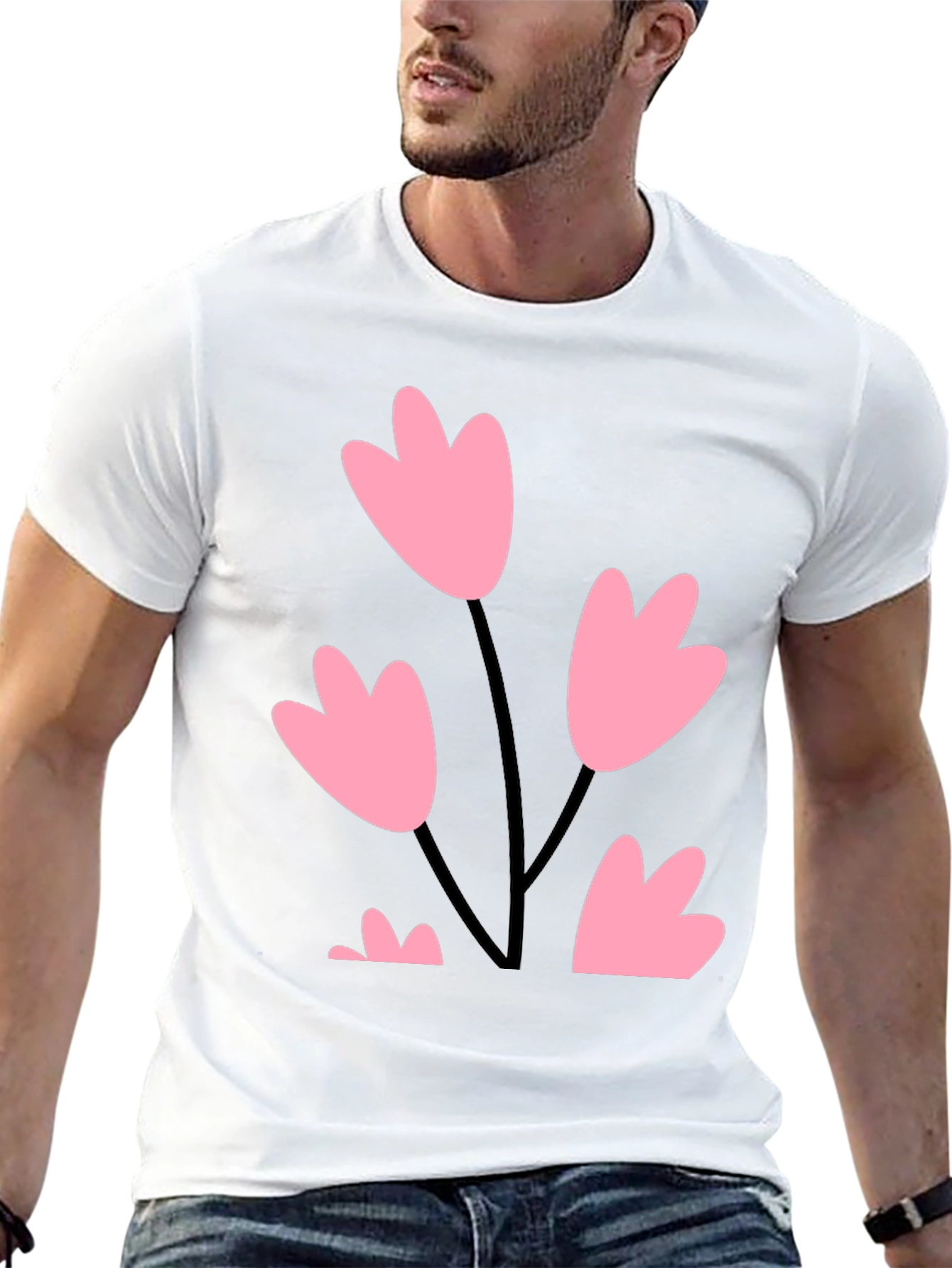 Floral Graphic Print Tee - Soft Style