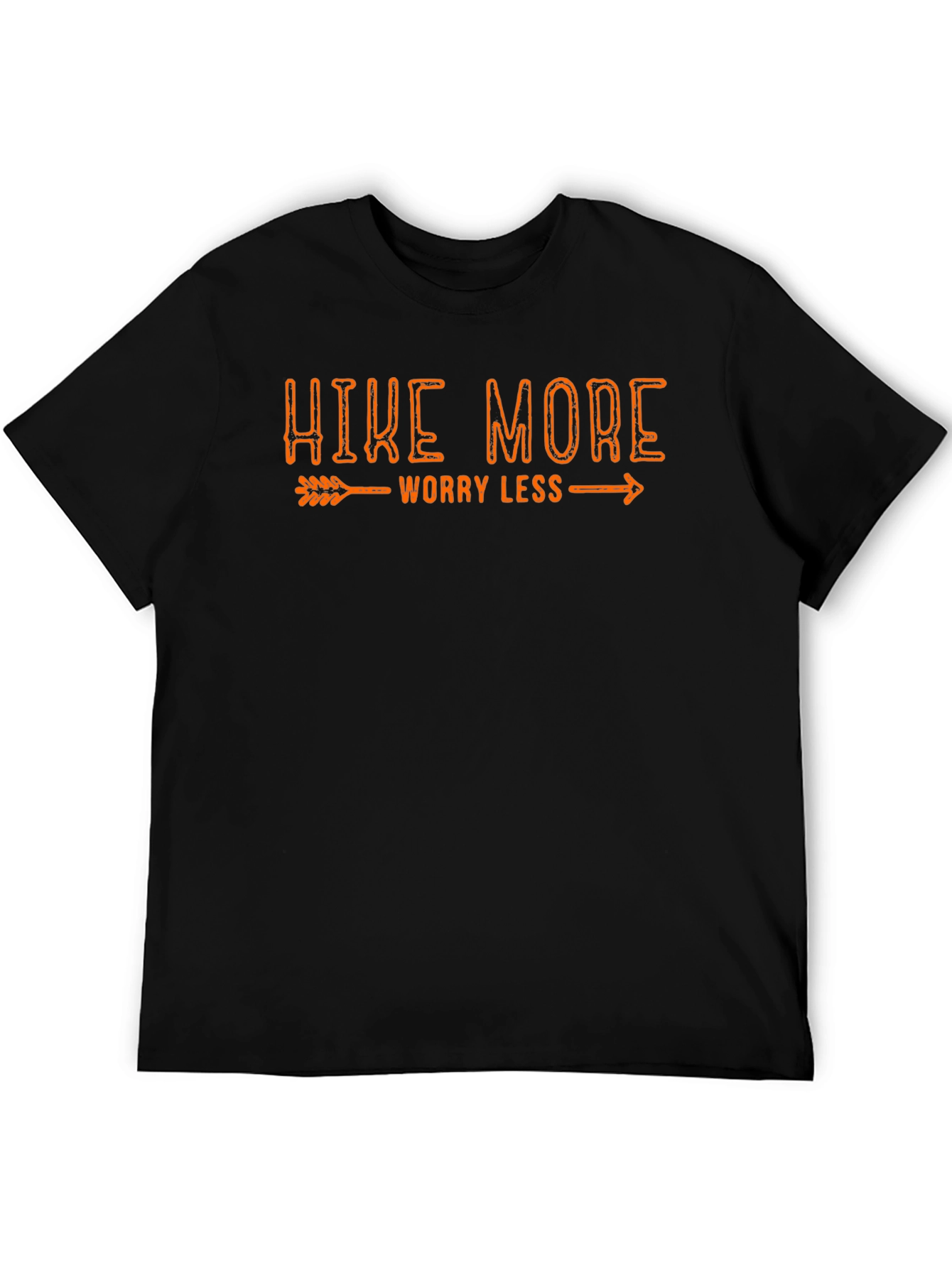 Hike More Worry Less Black Tee