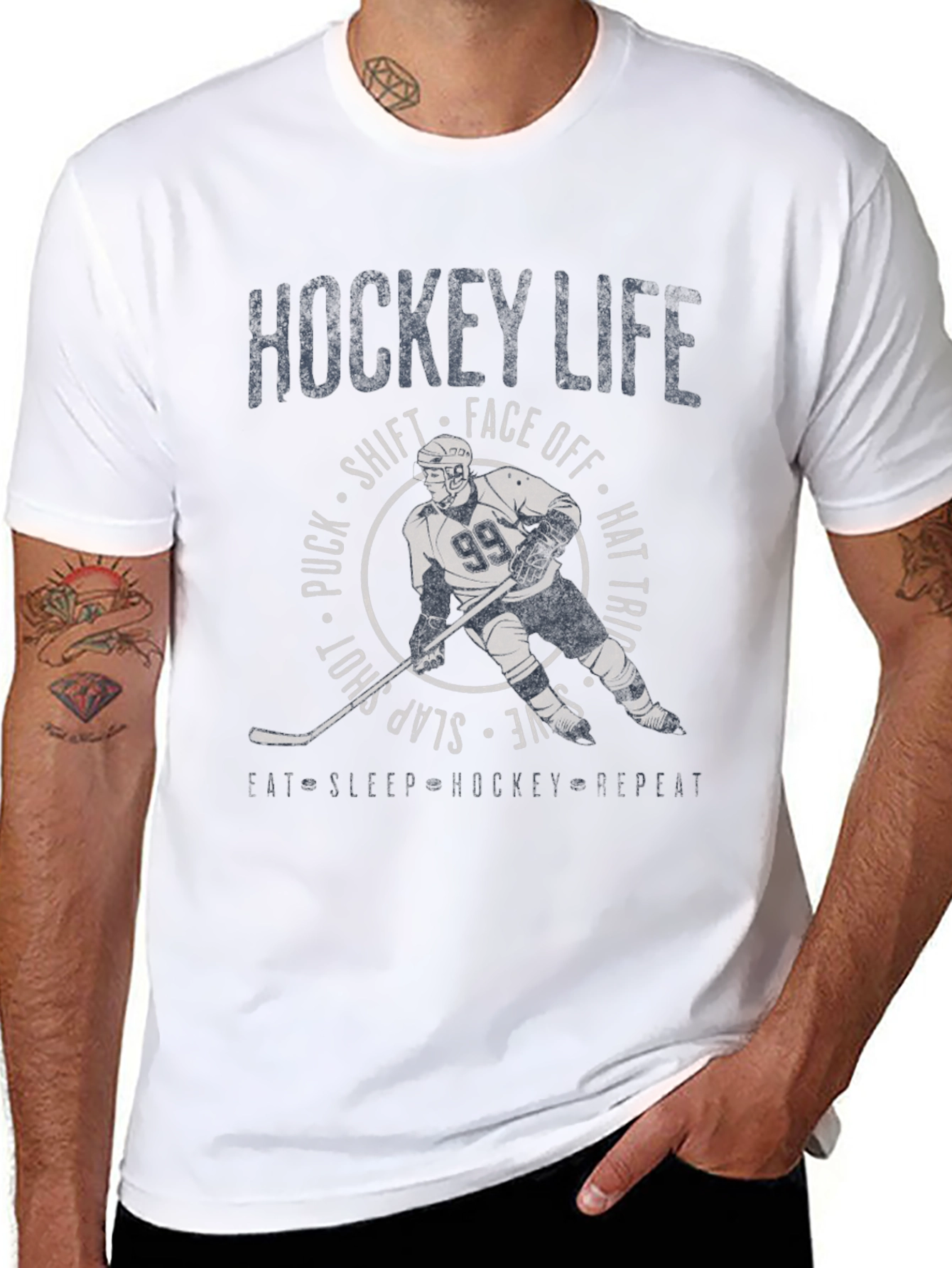 Hockey Life Graphic Tee - Black T-Shirt