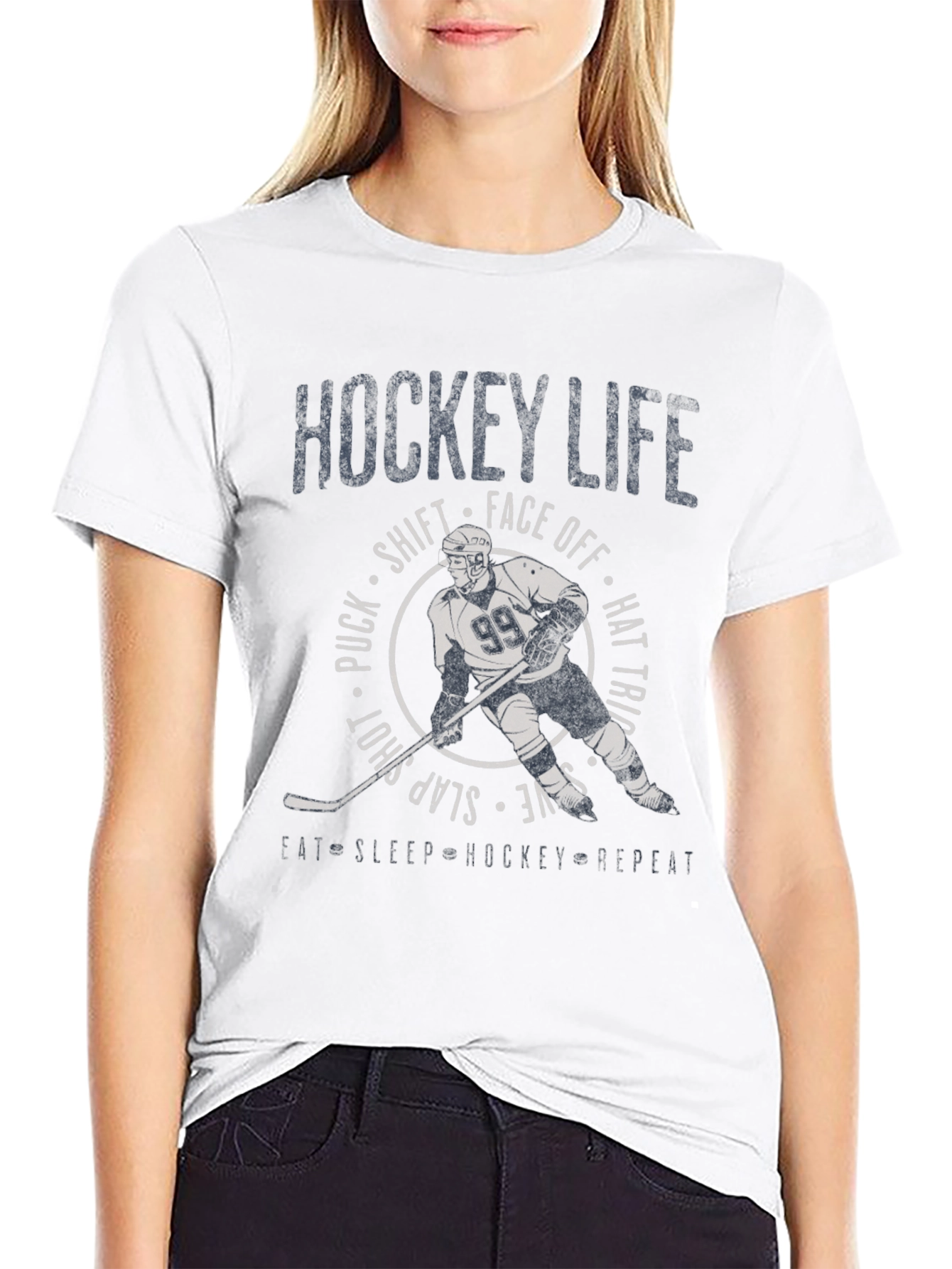 Hockey Life Graphic Tee - Black T-Shirt