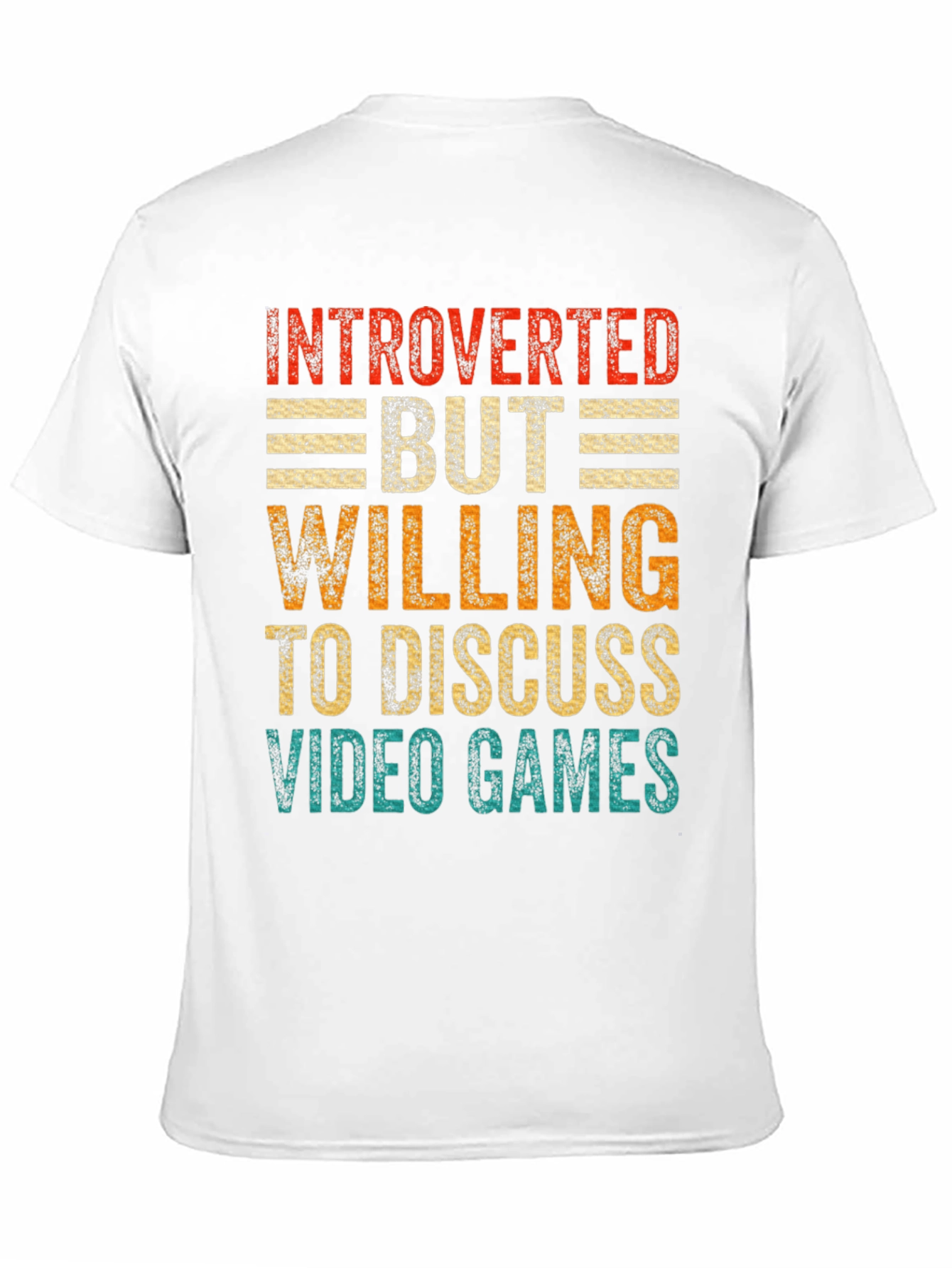 Introverted Gamer Tee: Discuss Video Games