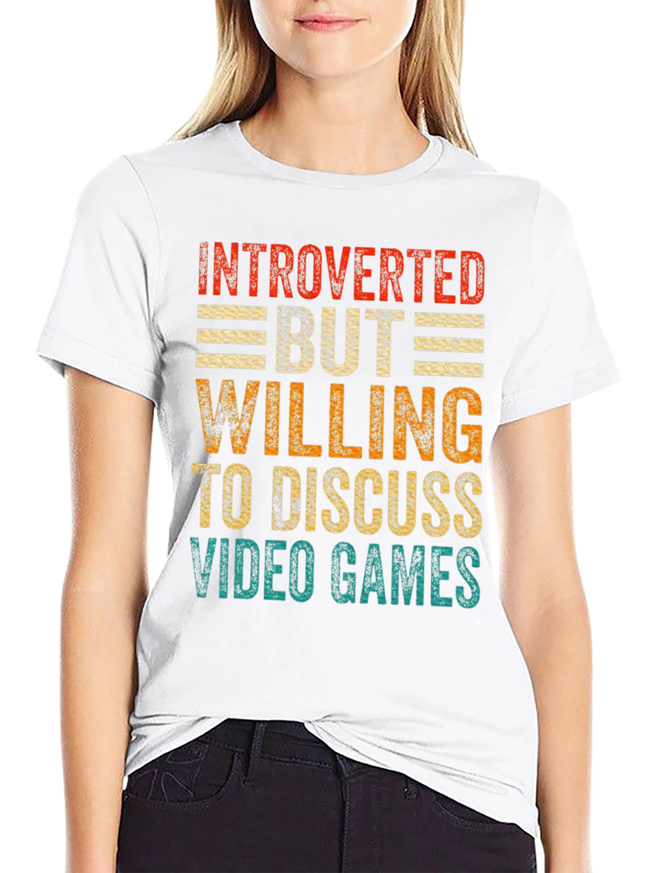 Introverted Gamer Tee: Discuss Video Games