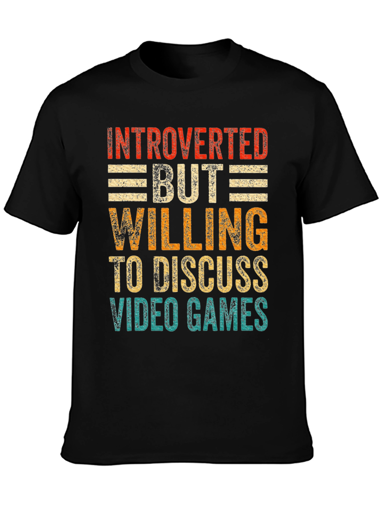 Introverted Gamer Tee: Discuss Video Games