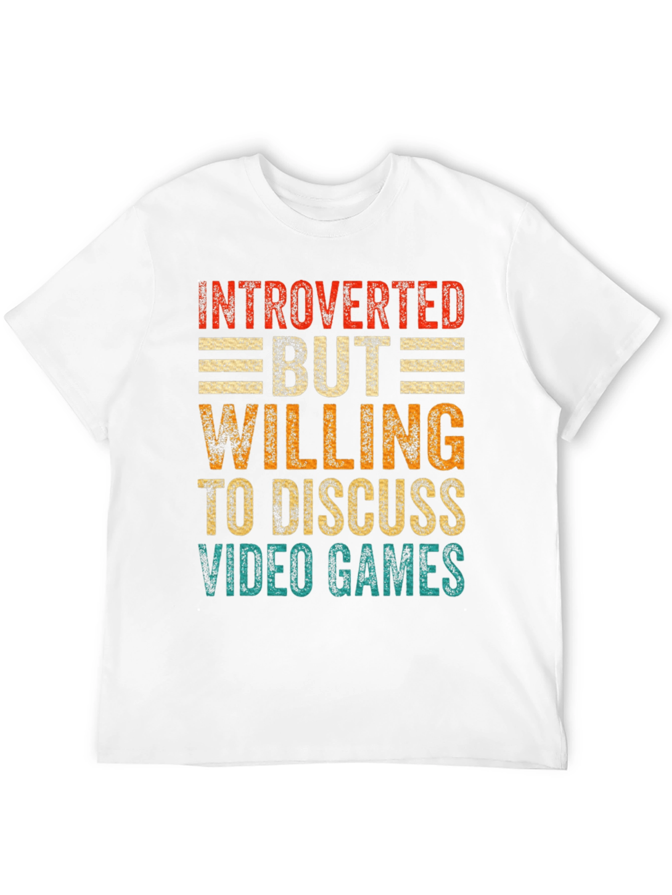 Introverted Gamer Tee: Discuss Video Games