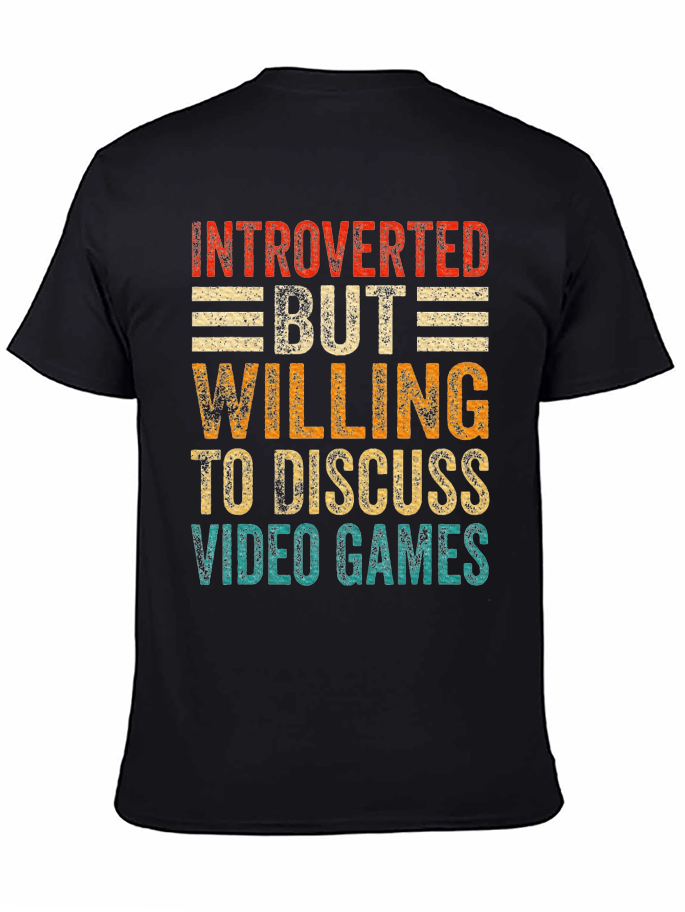 Introverted Gamer Tee: Discuss Video Games