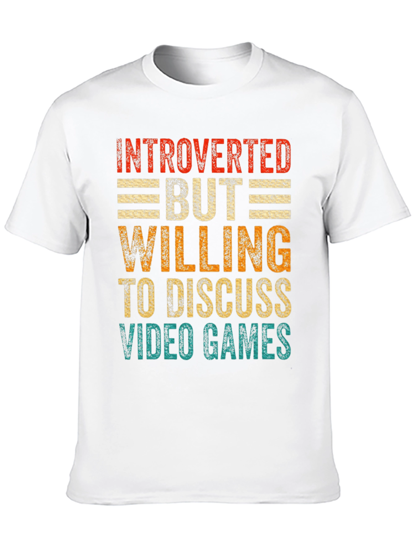 Introverted Gamer Tee: Discuss Video Games