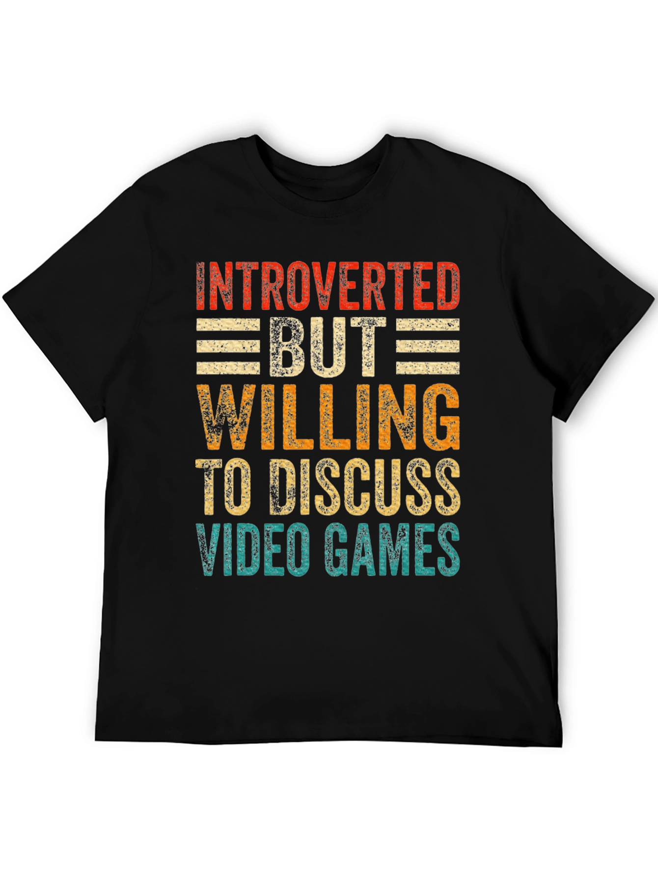 Introverted Gamer Tee: Discuss Video Games
