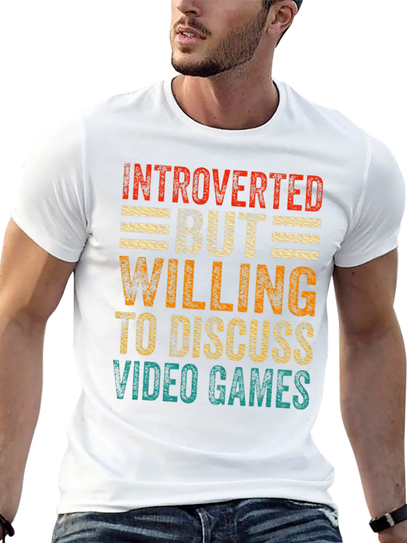Introverted Gamer Tee: Discuss Video Games