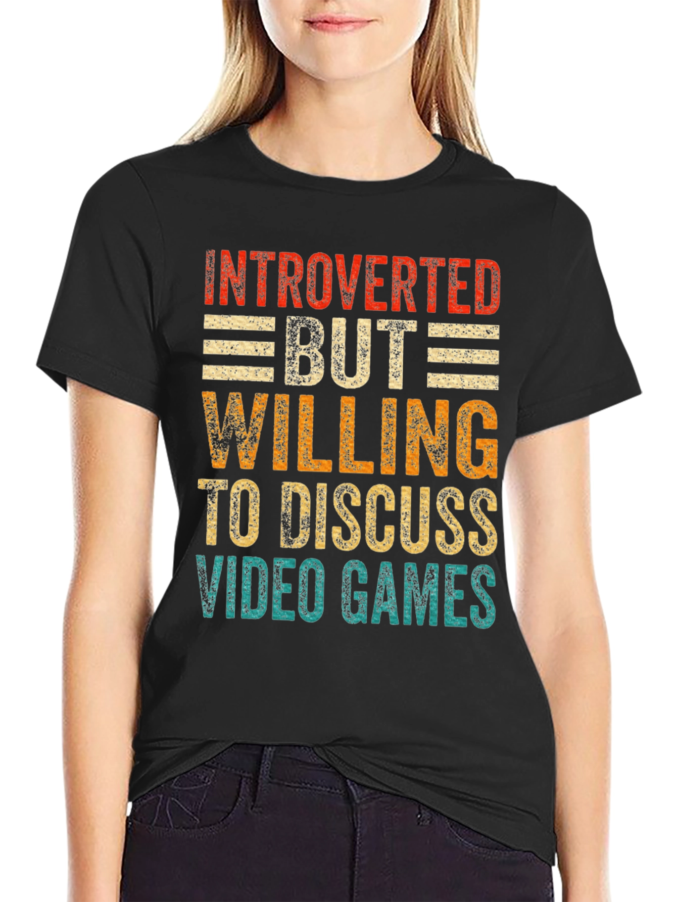 Introverted Gamer Tee: Discuss Video Games