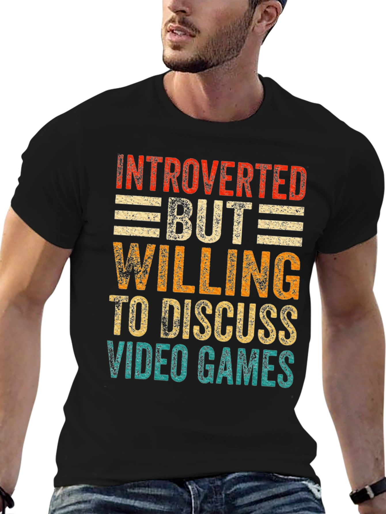 Introverted Gamer Tee: Discuss Video Games