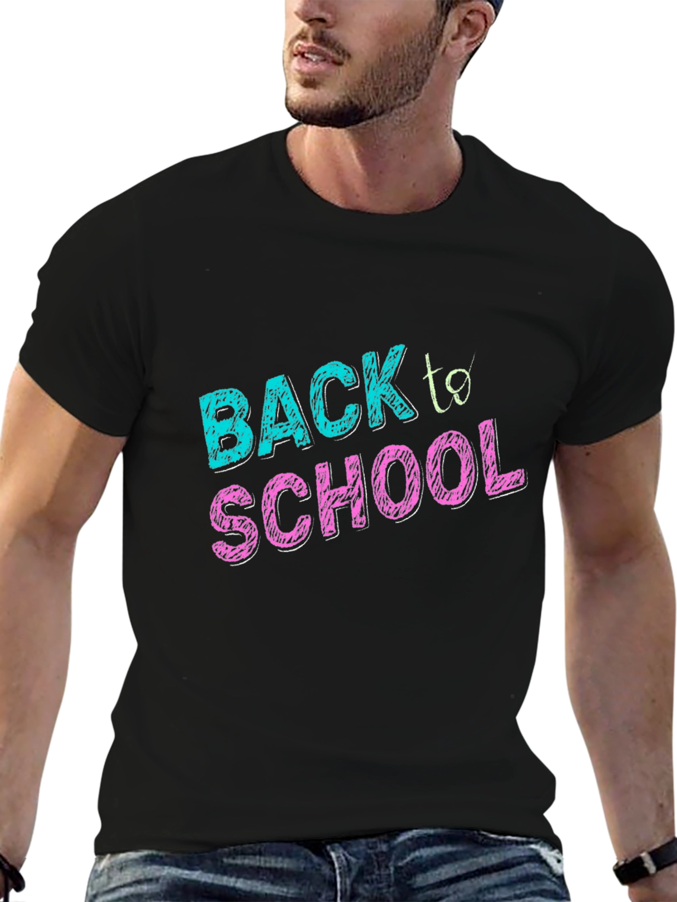 Back to School Graphic Tee - Black