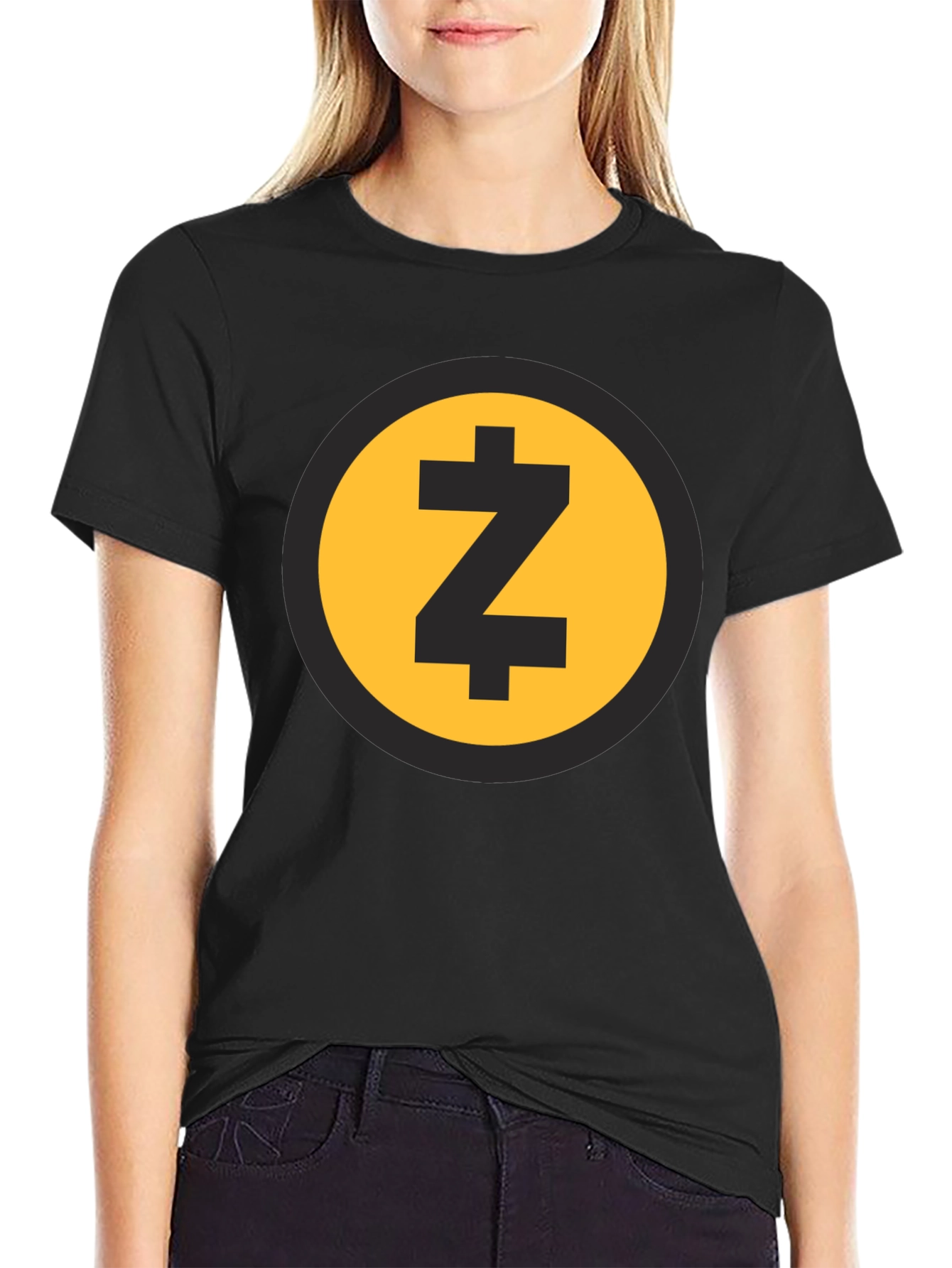 Zcash Crypto T-Shirt Black Cotton Short Sleeve Tee
