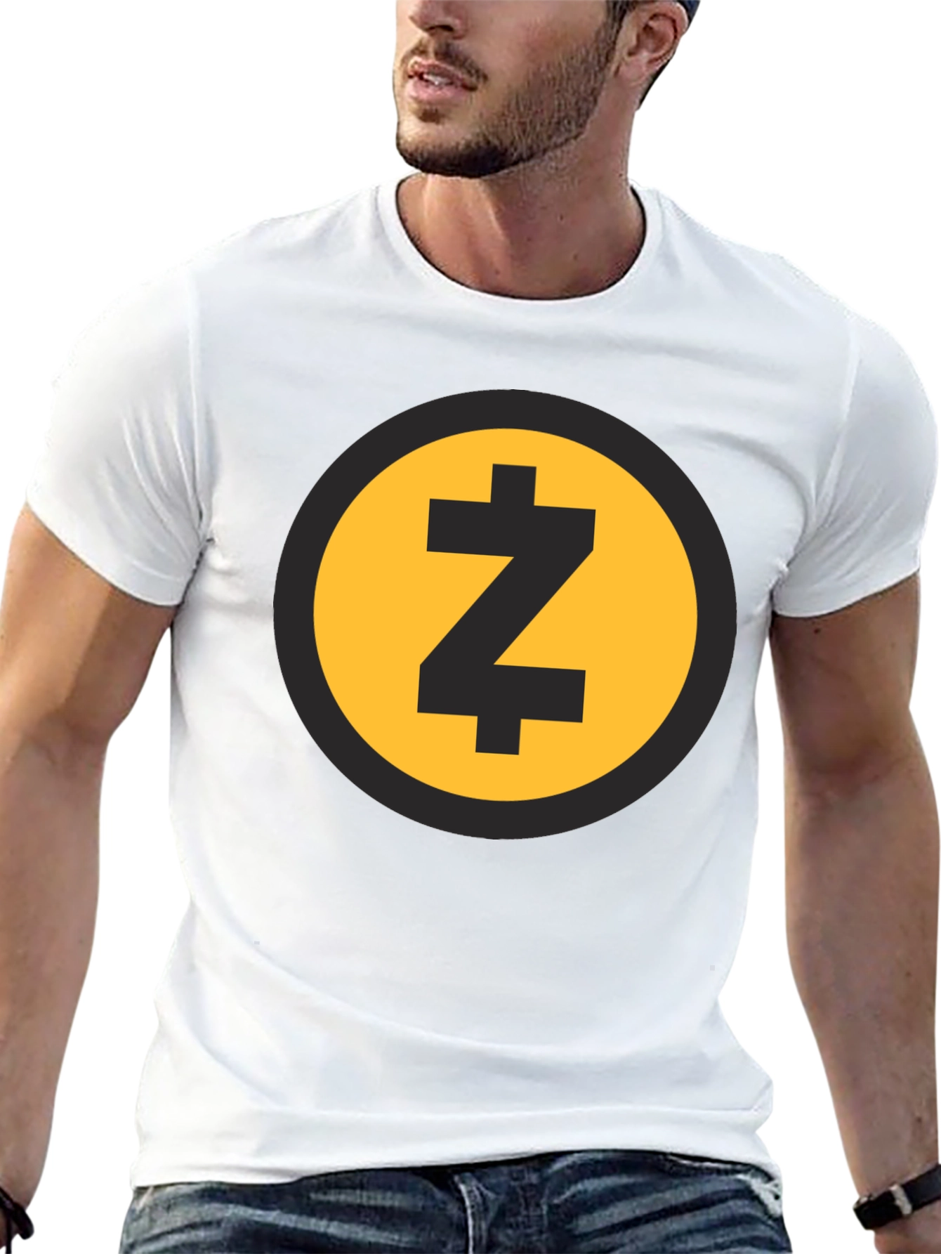 Zcash Crypto T-Shirt Black Cotton Short Sleeve Tee