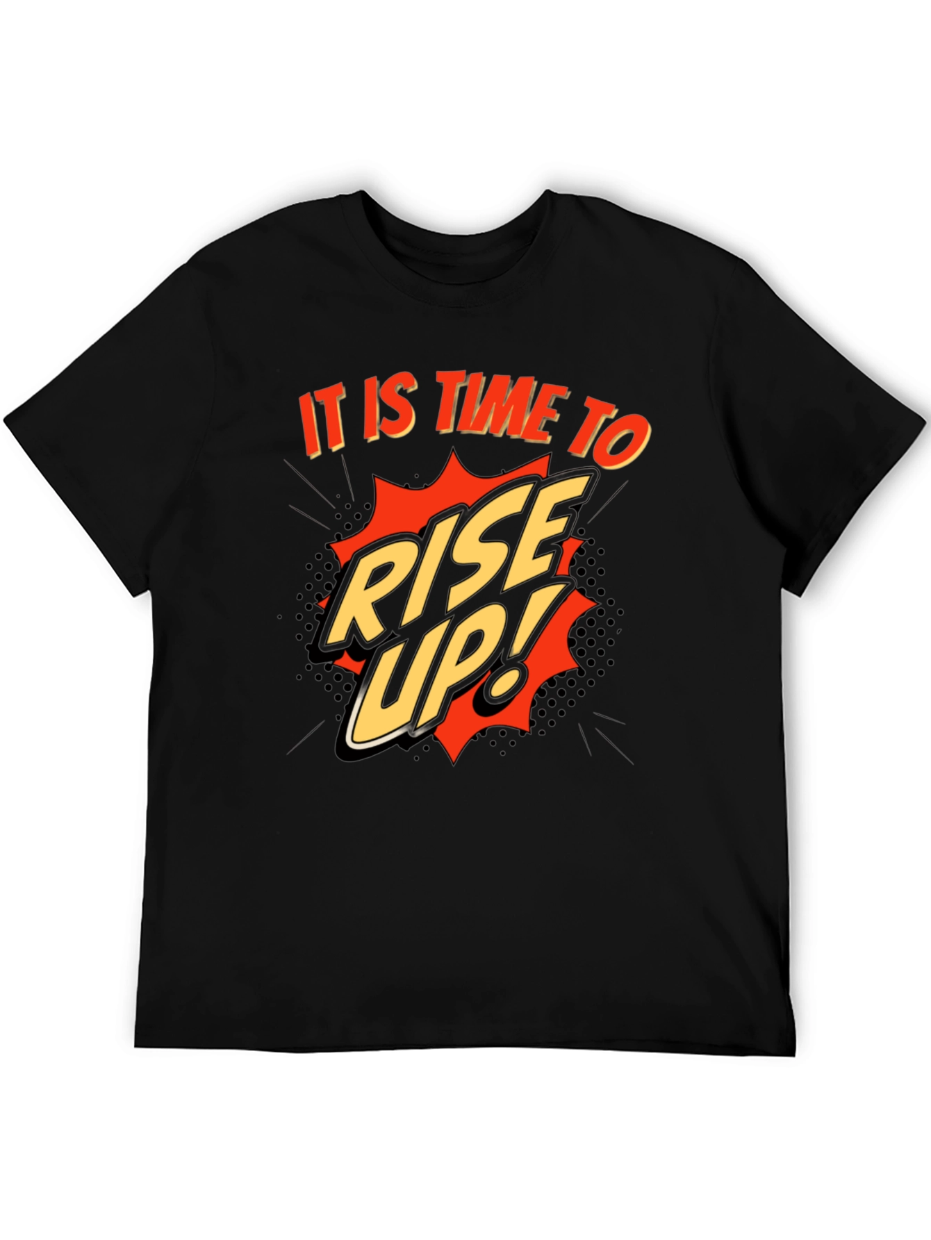 Rise Up! Graphic Print Crew Neck T-Shirt