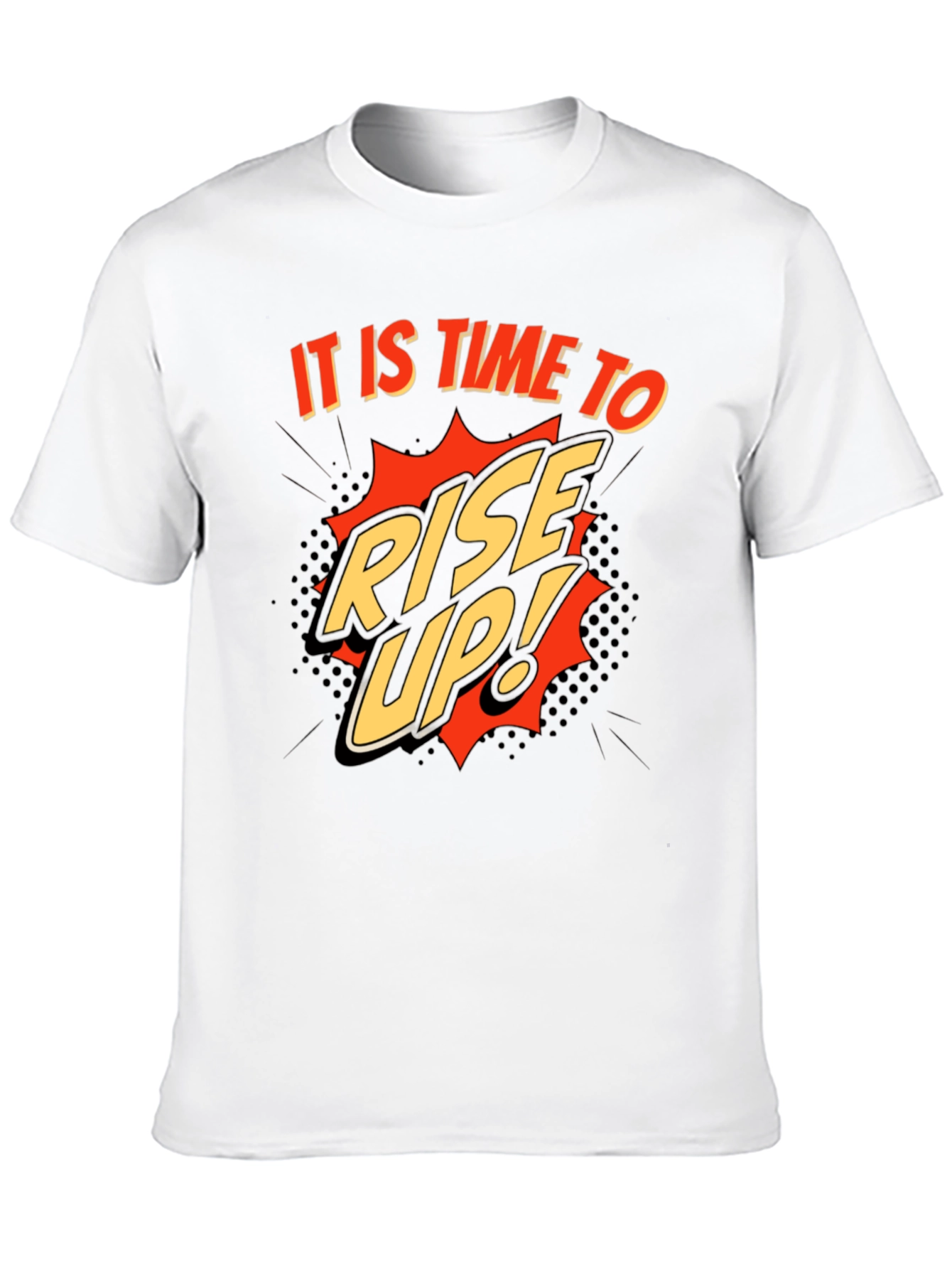 Rise Up! Graphic Print Crew Neck T-Shirt