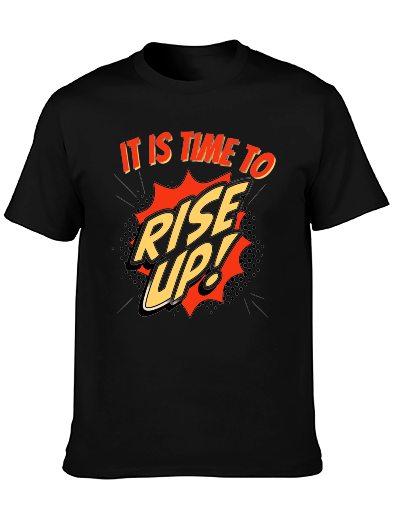 Rise Up! Graphic Print Crew Neck T-Shirt