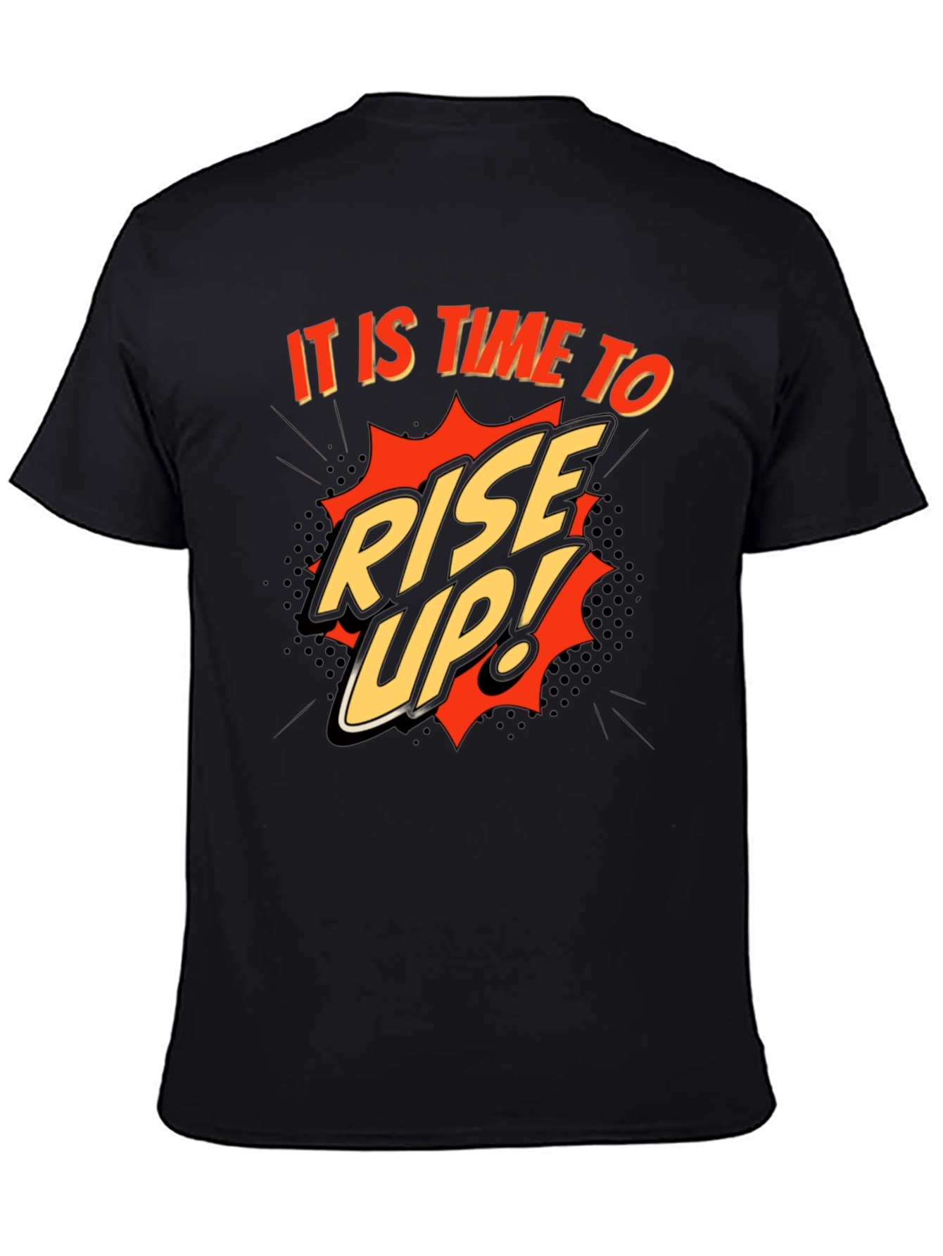 Rise Up! Graphic Print Crew Neck T-Shirt