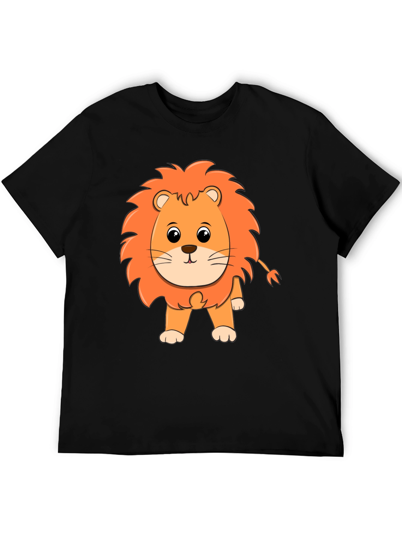 Lion Graphic Black T-Shirt