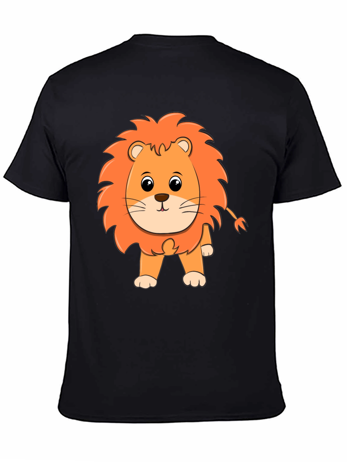 Lion Graphic Black T-Shirt