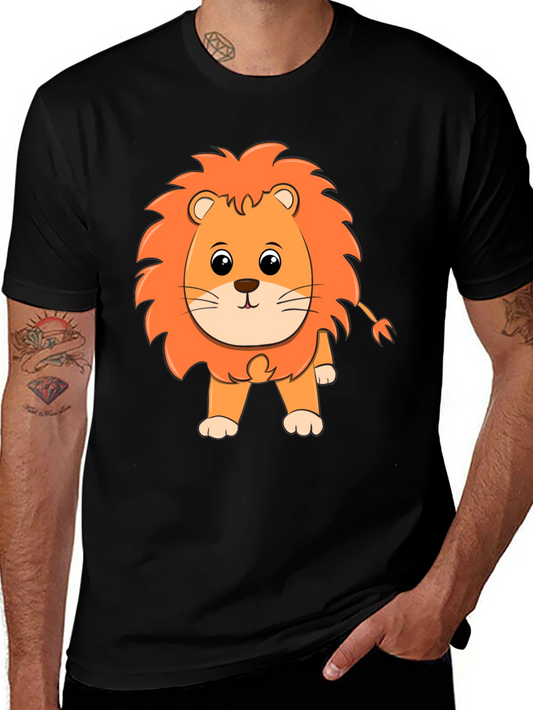 Lion Graphic Black T-Shirt