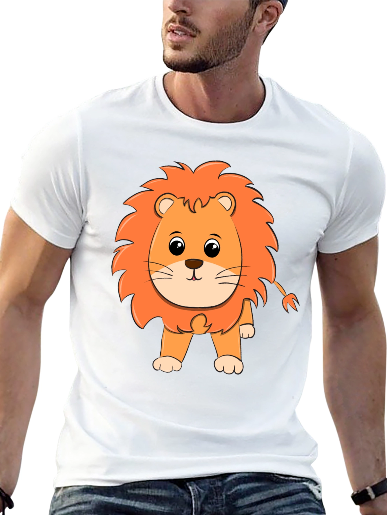 Lion Graphic Black T-Shirt