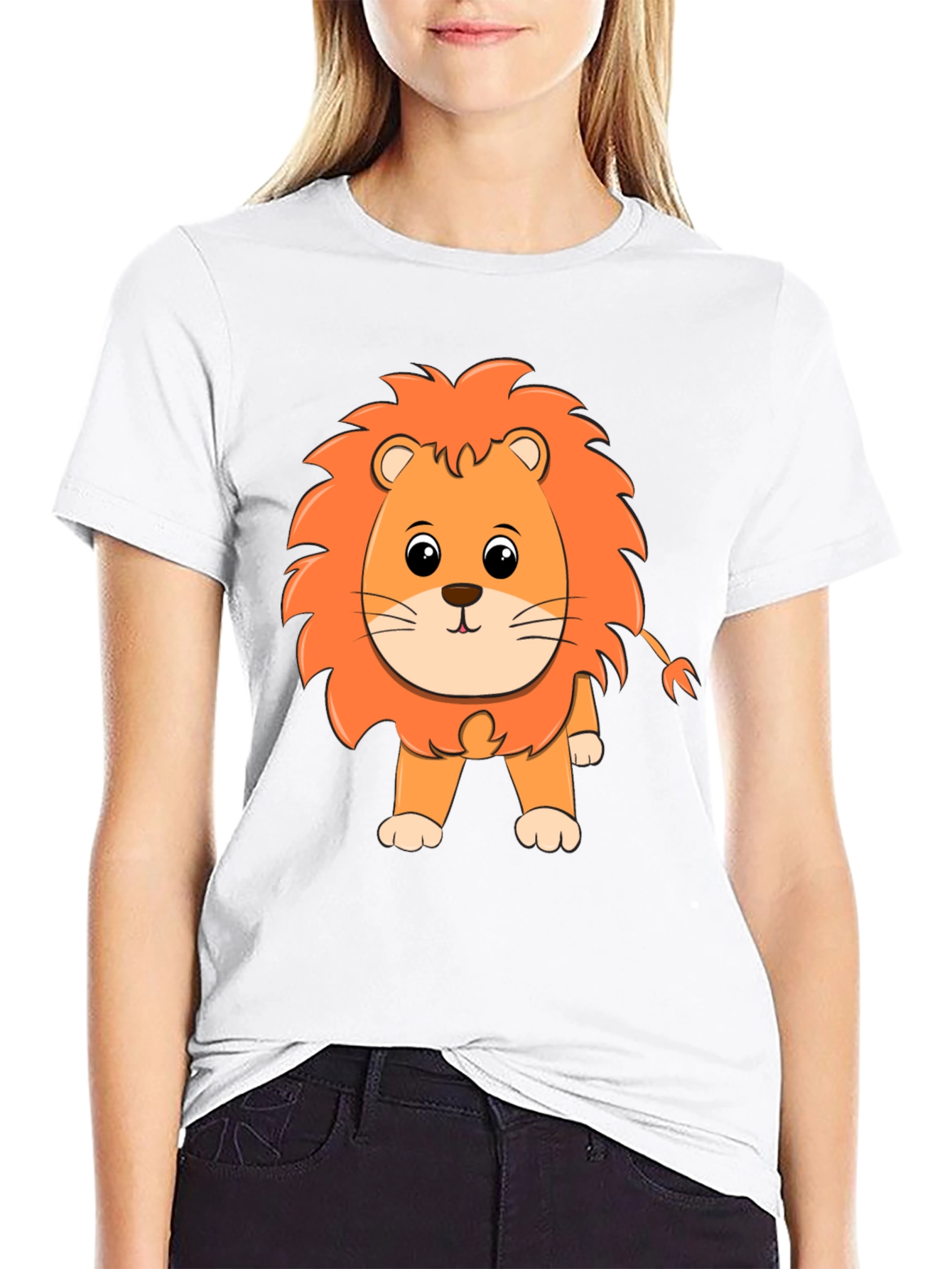 Lion Graphic Black T-Shirt