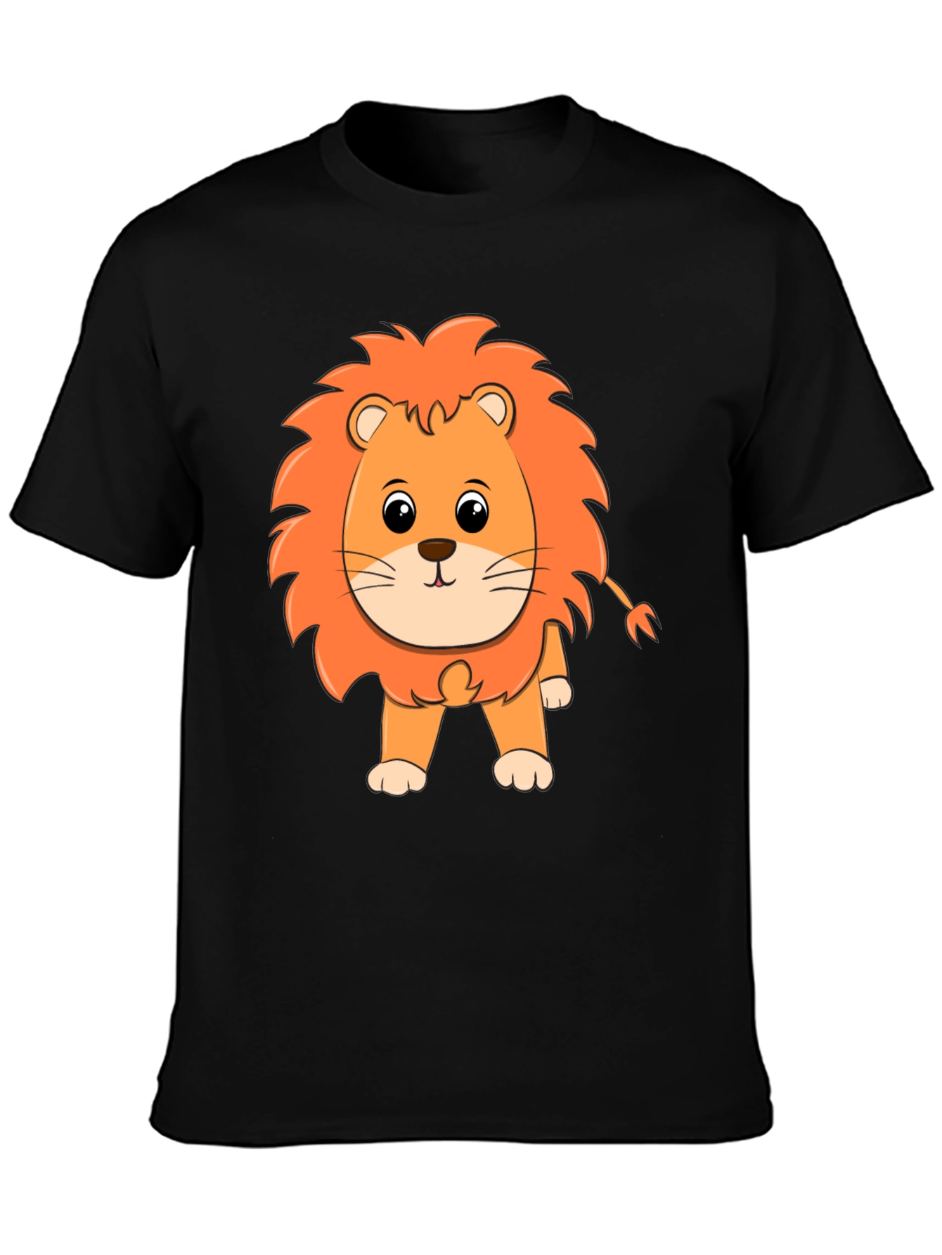 Lion Graphic Black T-Shirt