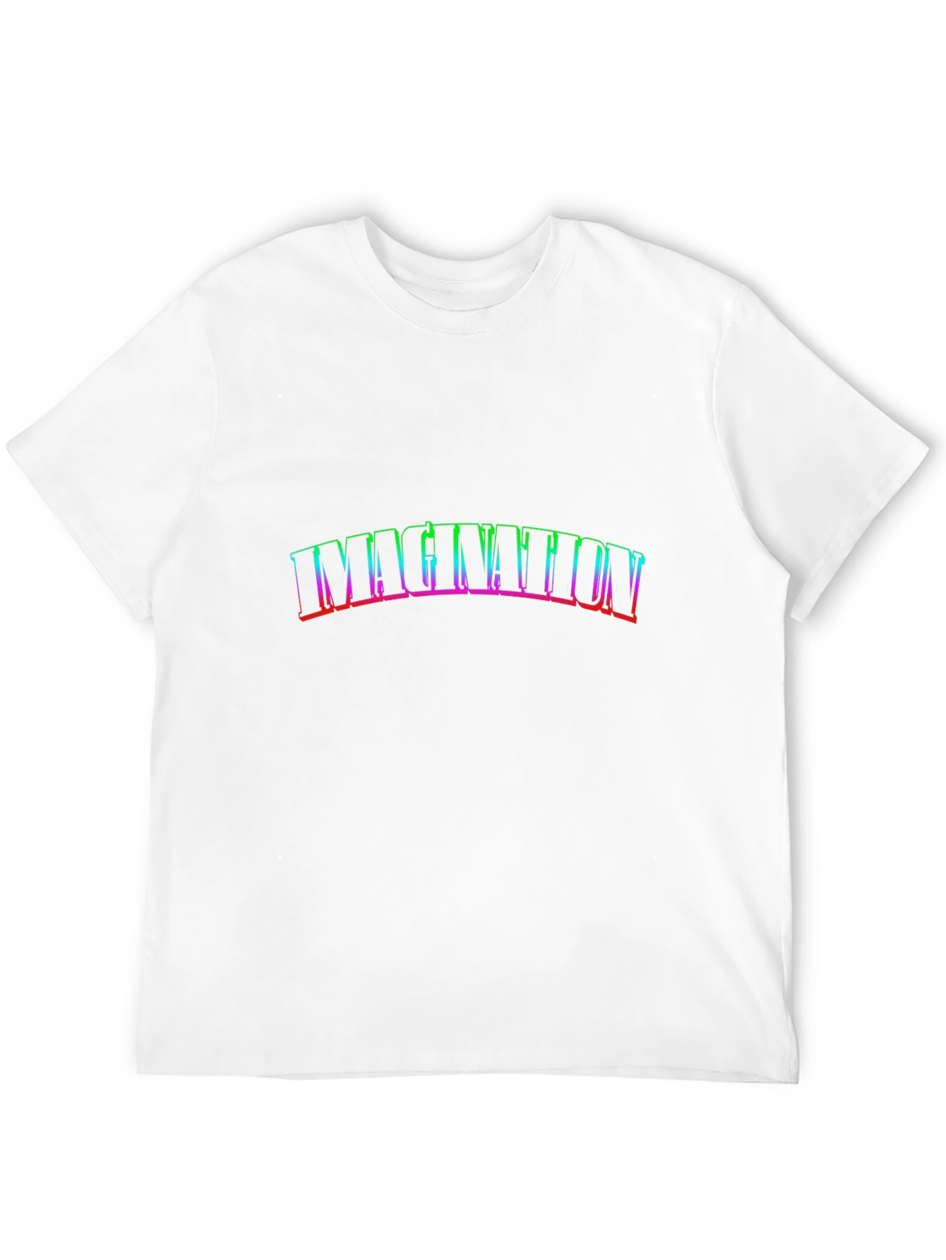 Imagination Rainbow Graphic Black T-Shirt