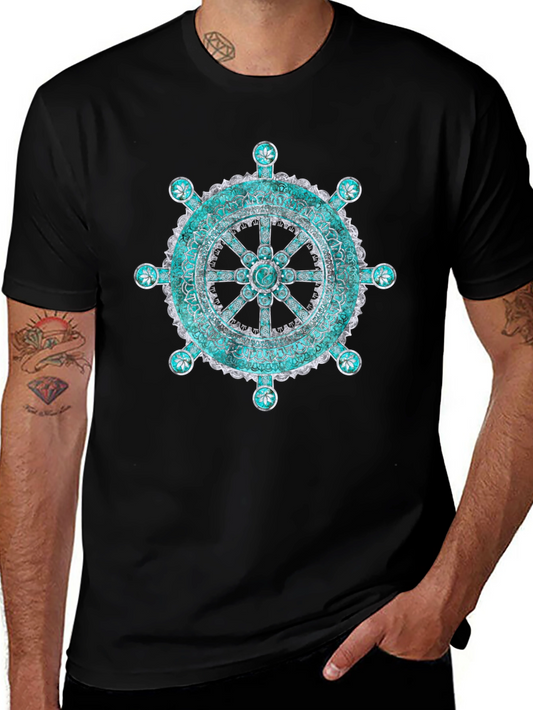 Mandala Wheel Graphic T-Shirt