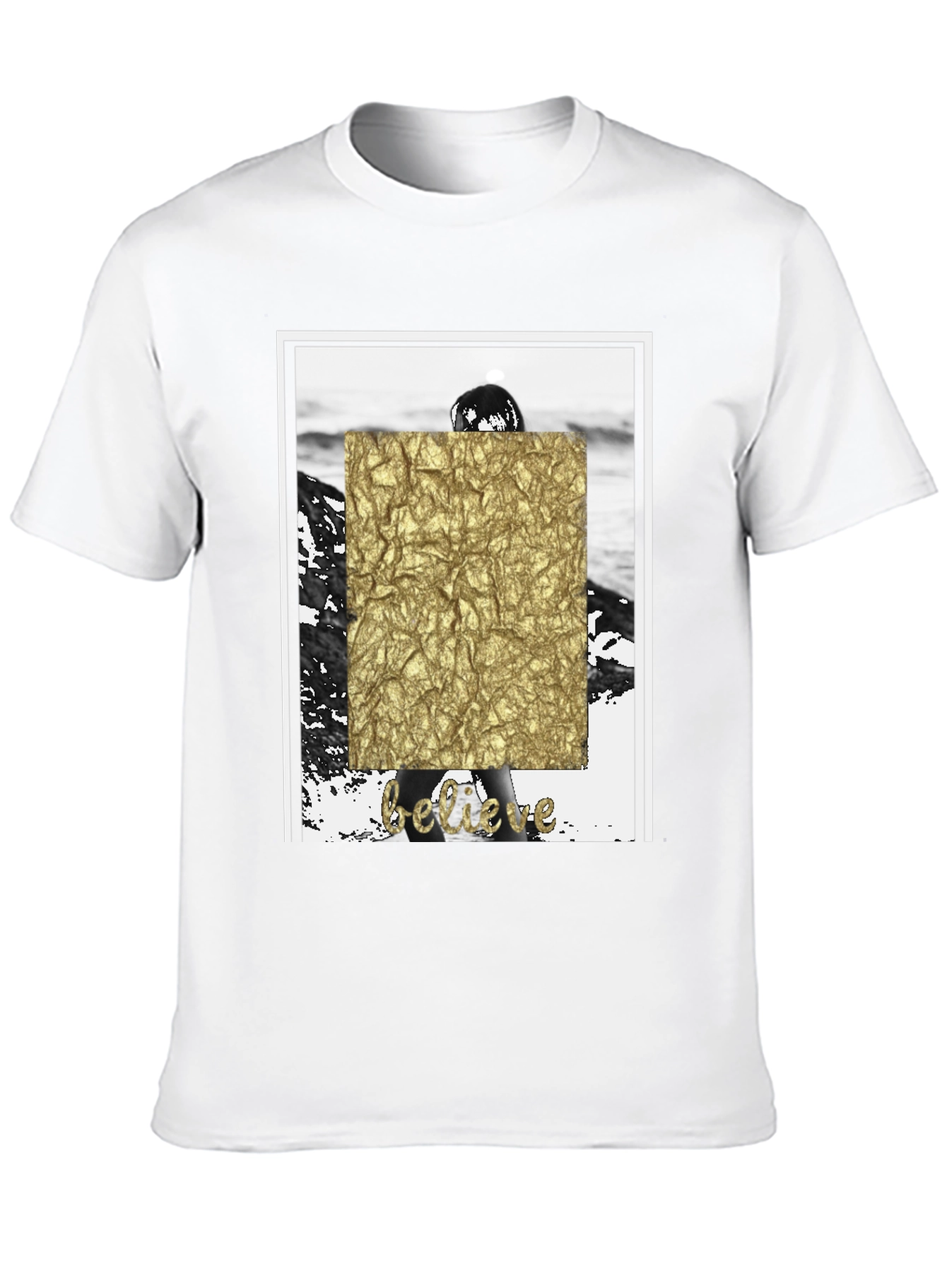 Believe Graphic T-Shirt - Stylish Black Tee