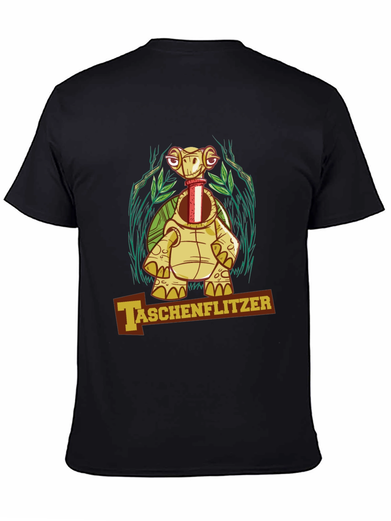 Taschenflitzer Turtle Graphic Black T-Shirt