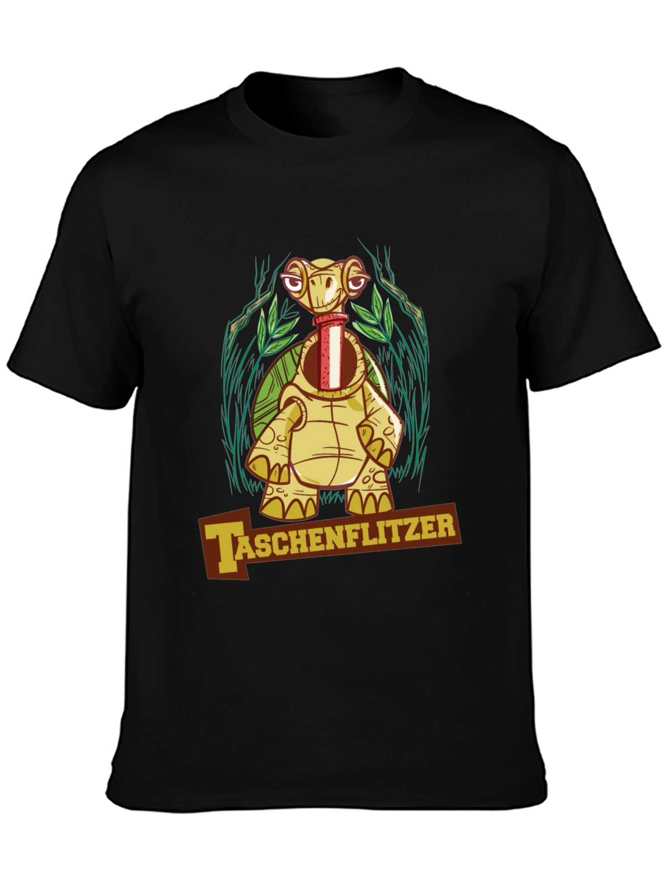 Taschenflitzer Turtle Graphic Black T-Shirt