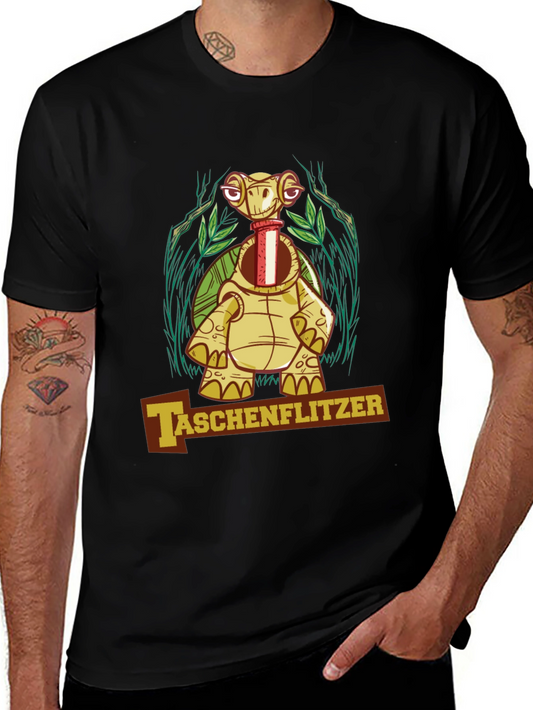 Taschenflitzer Turtle Graphic Black T-Shirt
