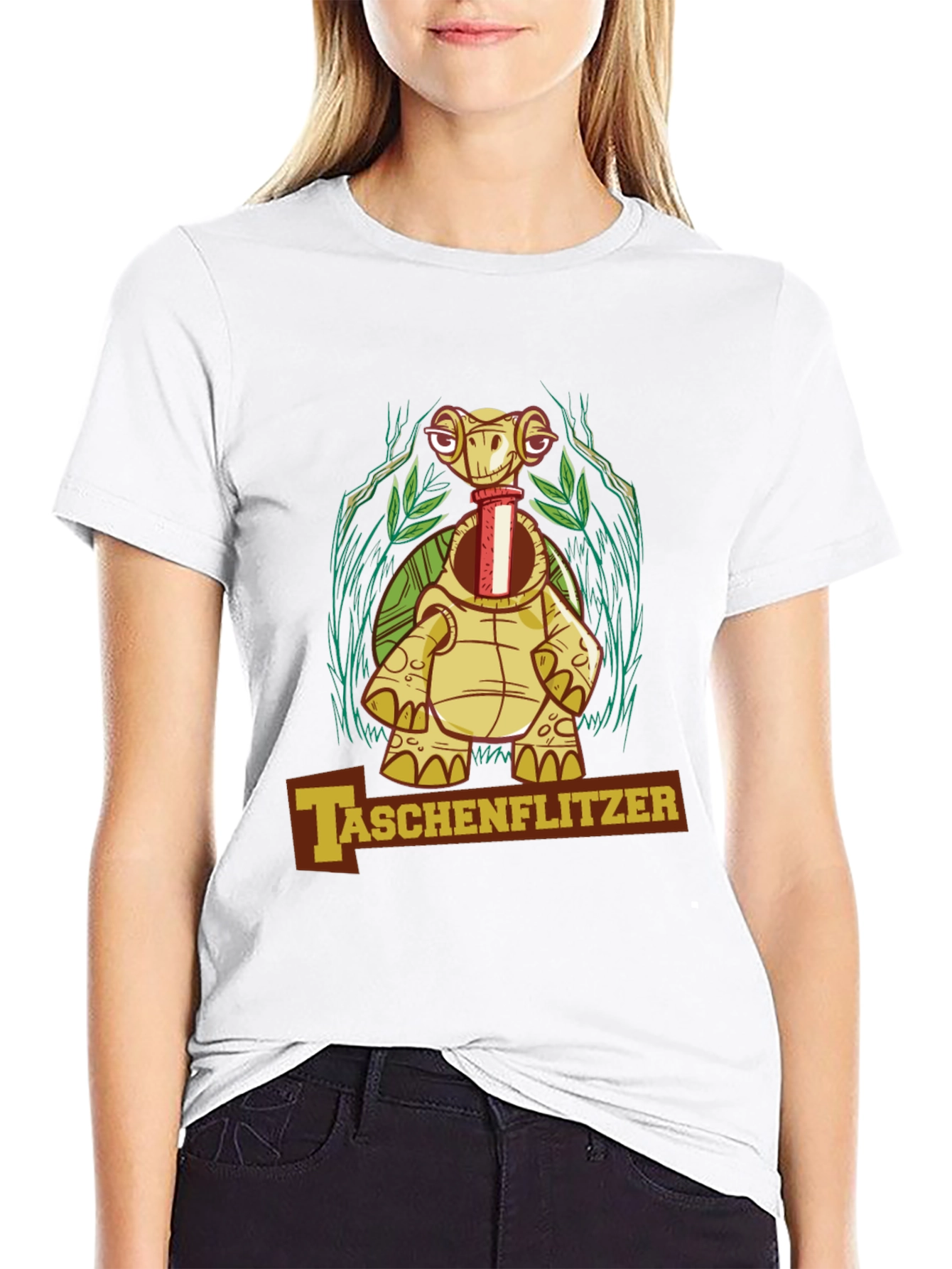 Taschenflitzer Turtle Graphic Black T-Shirt