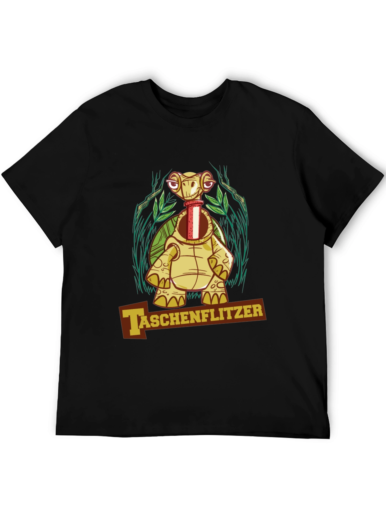 Taschenflitzer Turtle Graphic Black T-Shirt