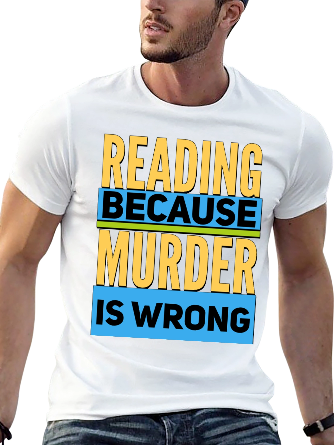 Reading Because Murder Is Wrong T-Shirt