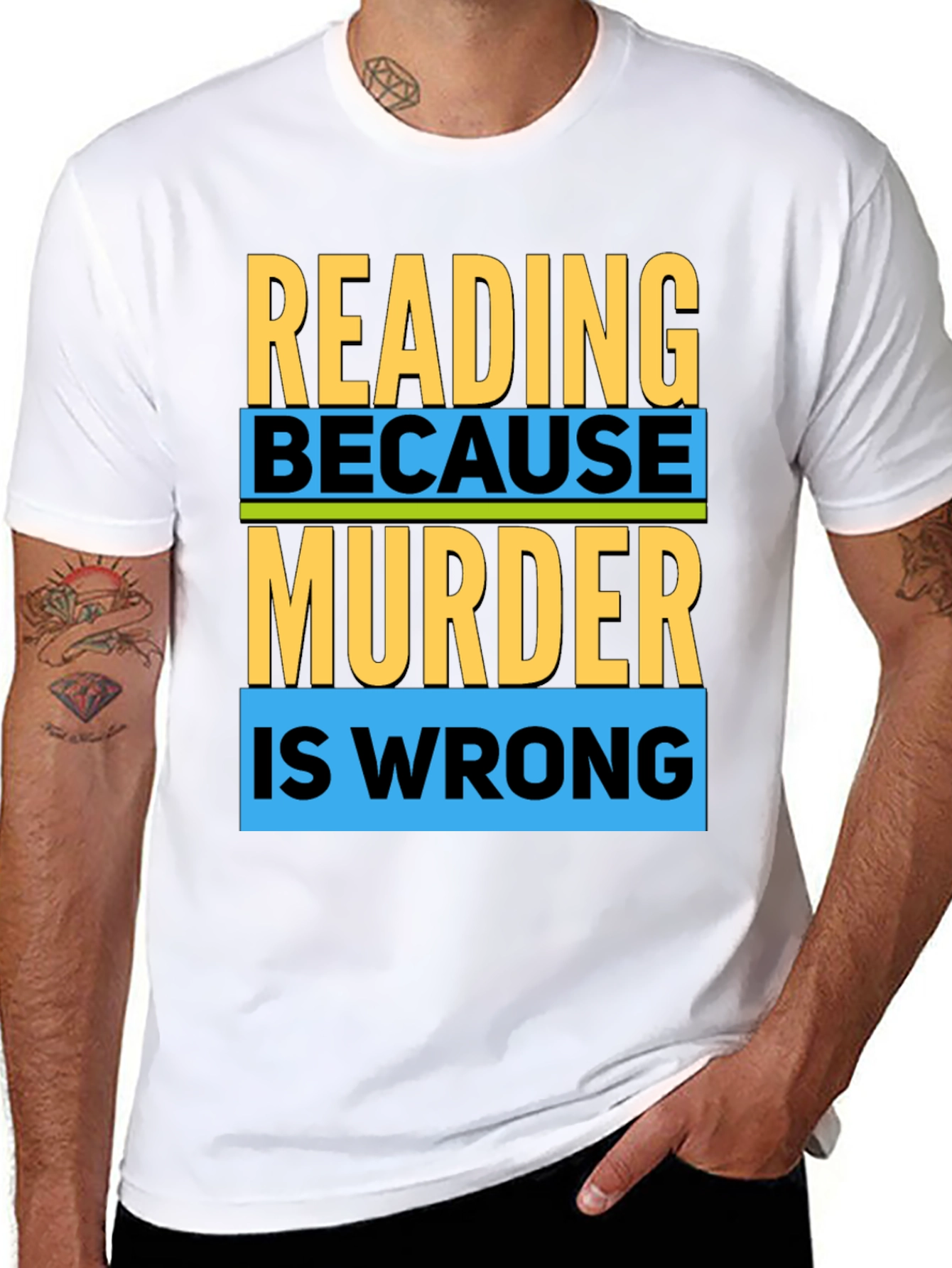 Reading Because Murder Is Wrong T-Shirt