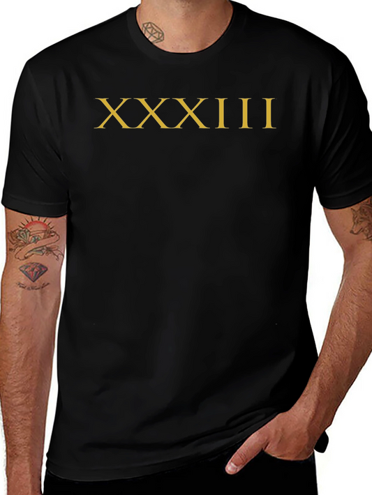 XXXIII Roman Numeral Graphic Tee