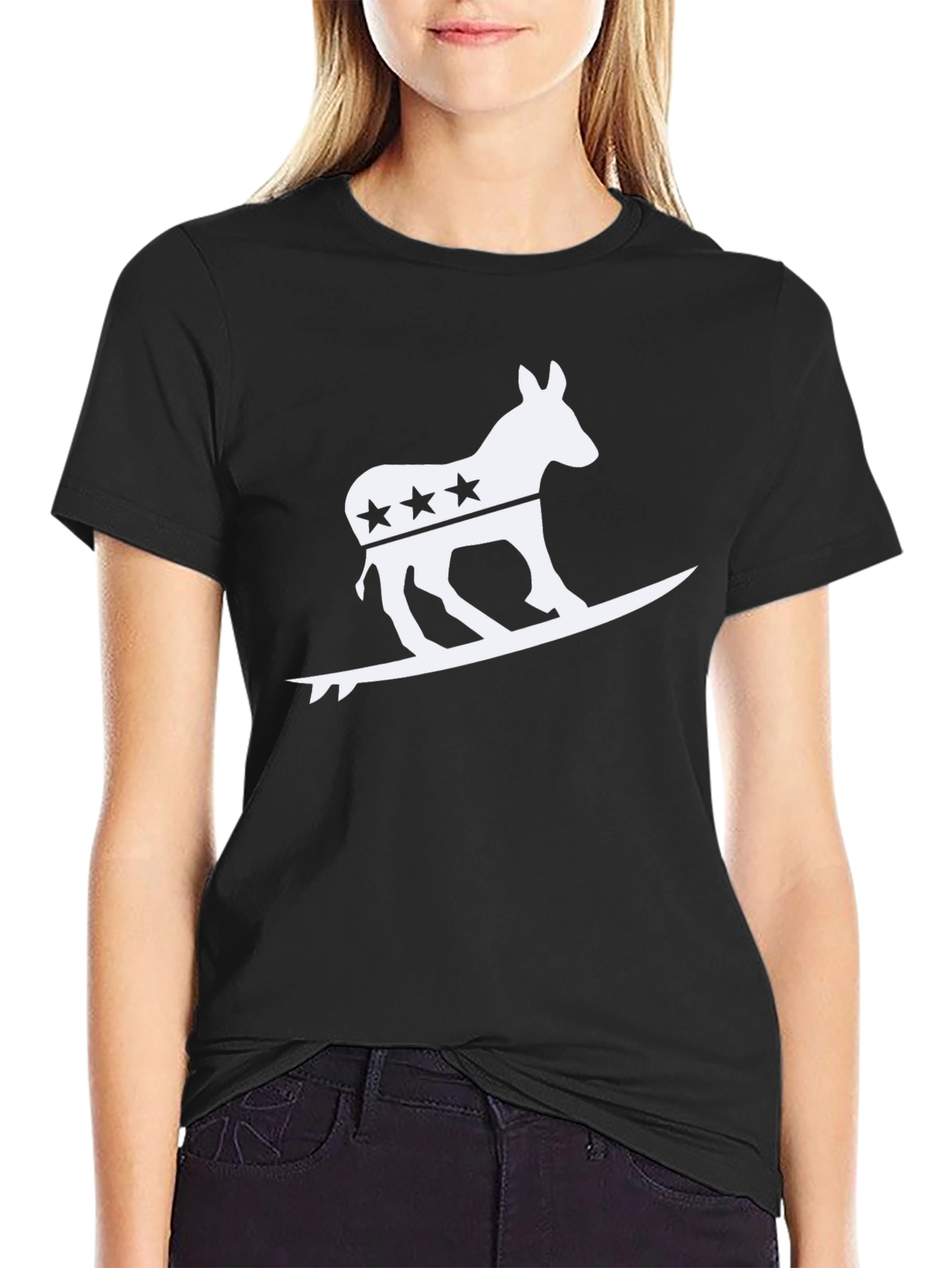 Surfing Donkey T-Shirt - Democratic Party Tee