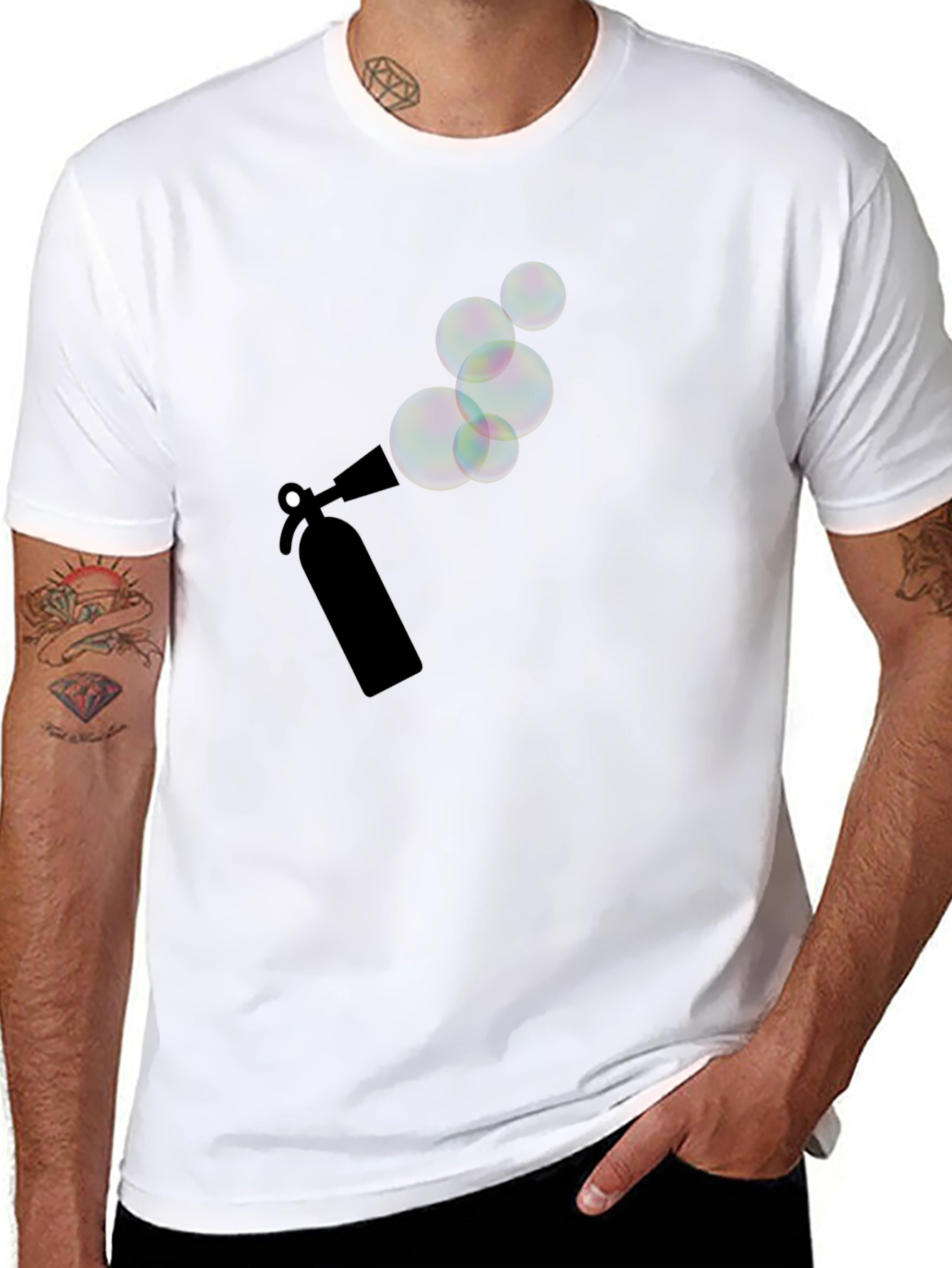 Bubble Gun Black T-Shirt