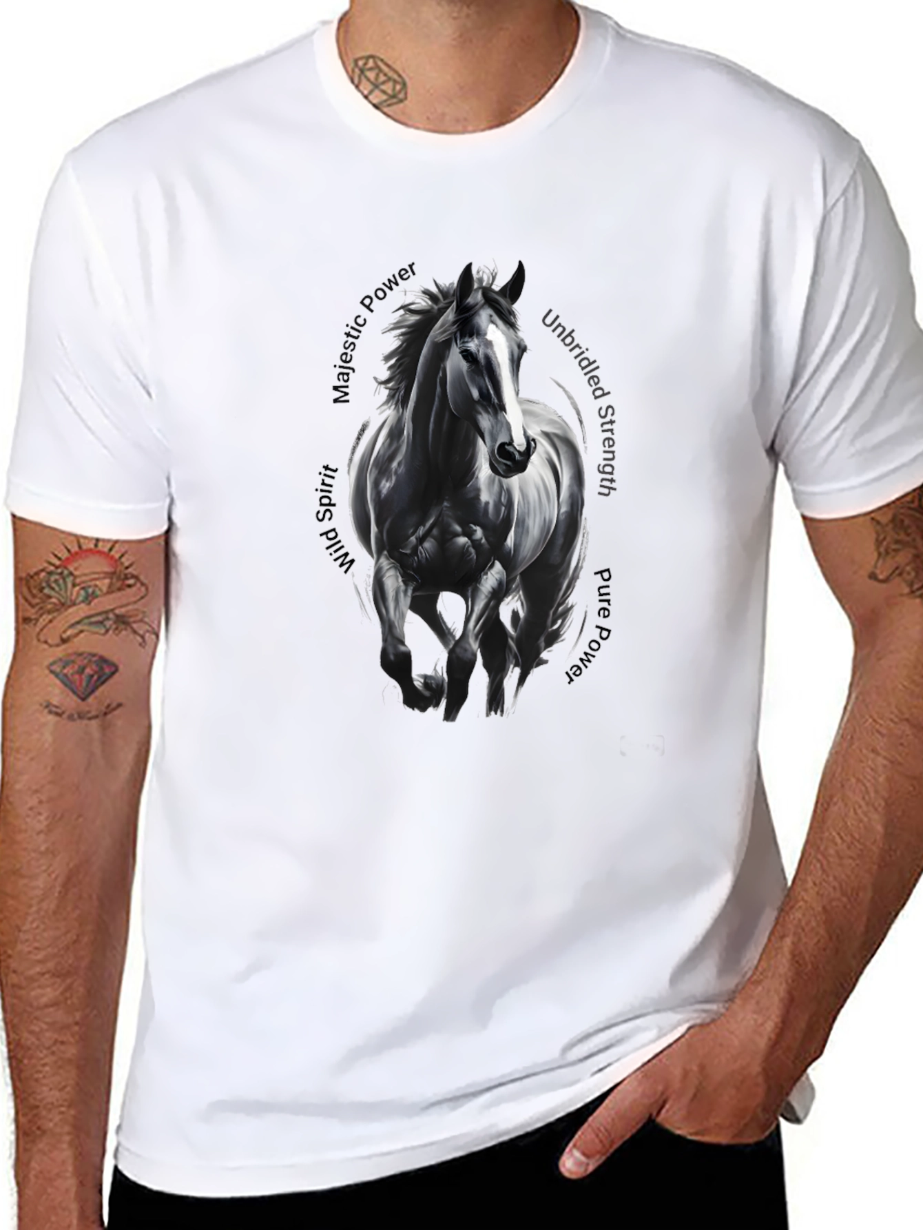 Majestic Horse Graphic Tee - Wild Spirit T-Shirt