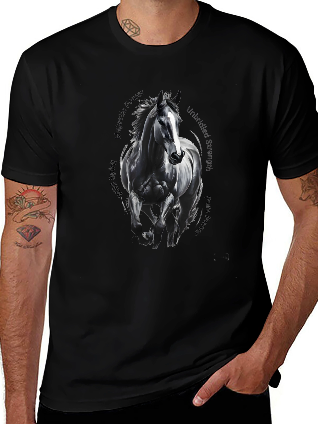 Majestic Horse Graphic Tee - Wild Spirit T-Shirt