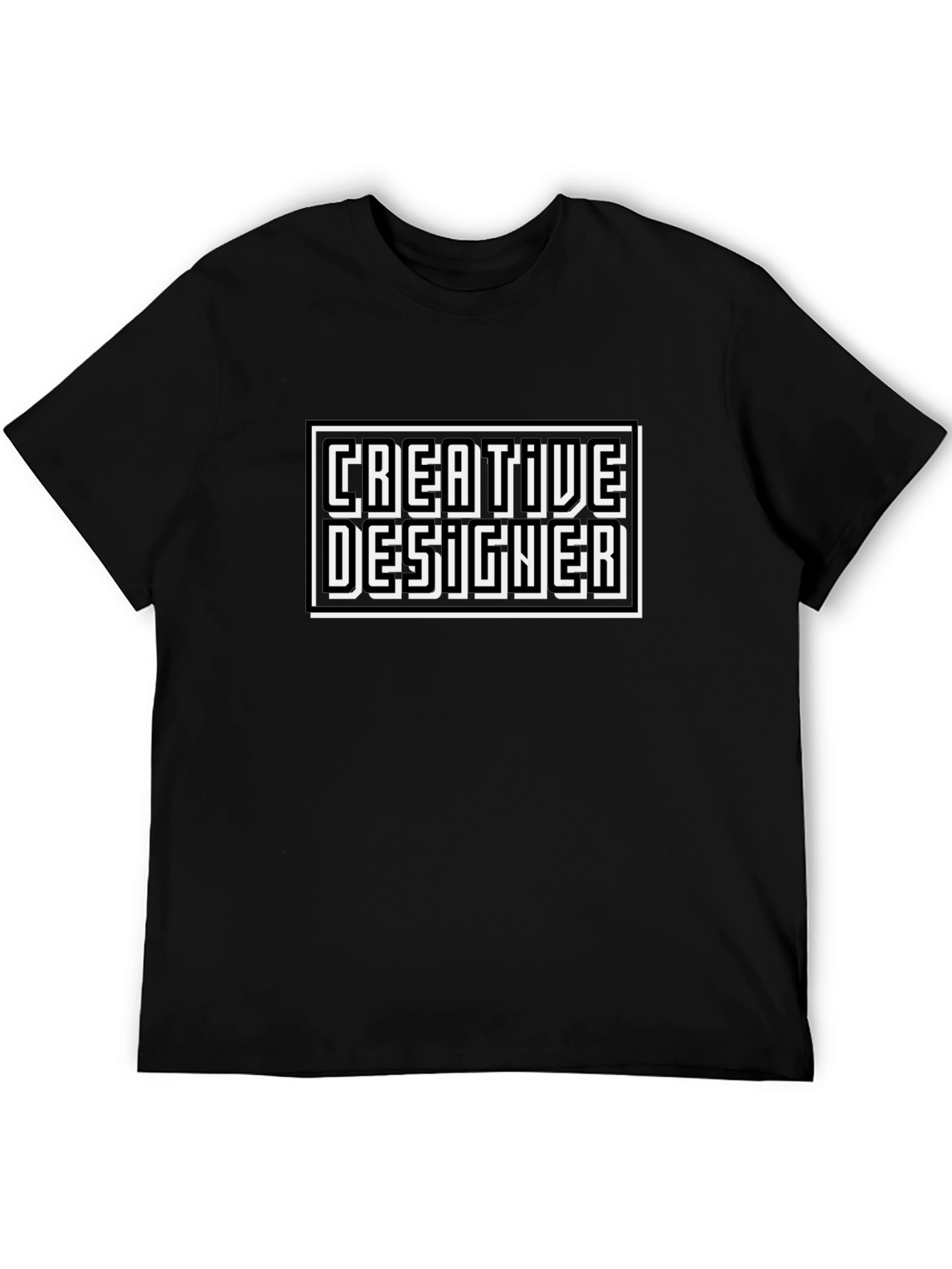 Creative Designer Black T-Shirt