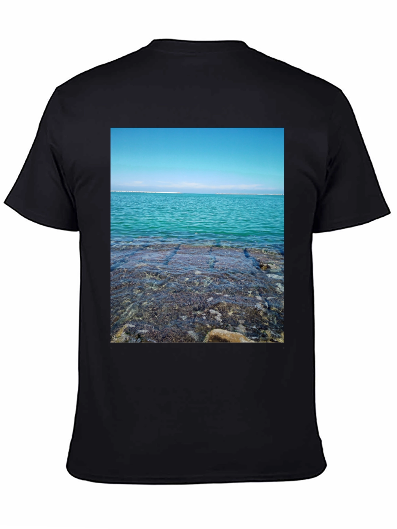 Ocean View Black T-Shirt