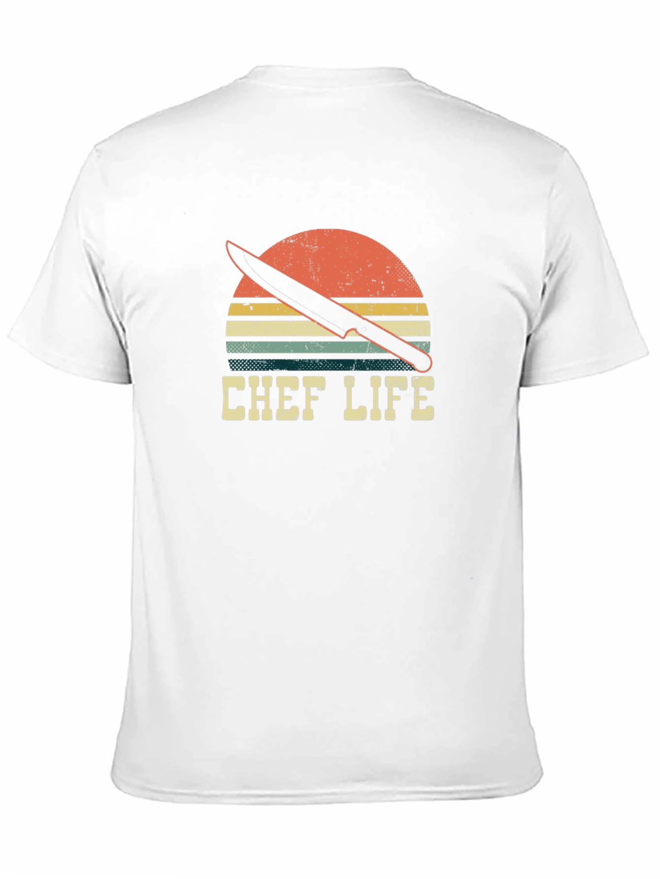 Chef Life Retro Sunset T-Shirt - Culinary Gift