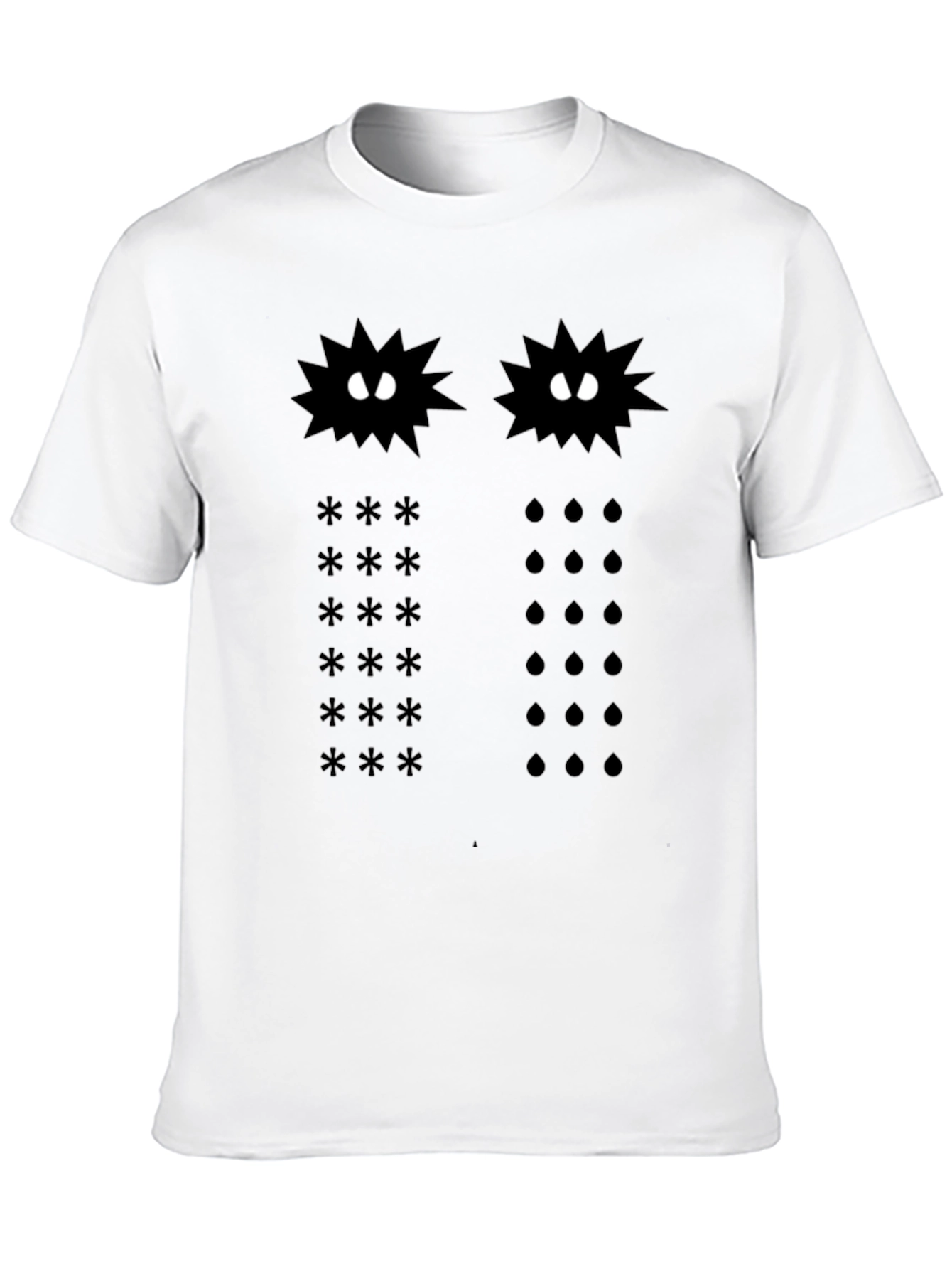 Cosmic Star & Rain Black Graphic Tee