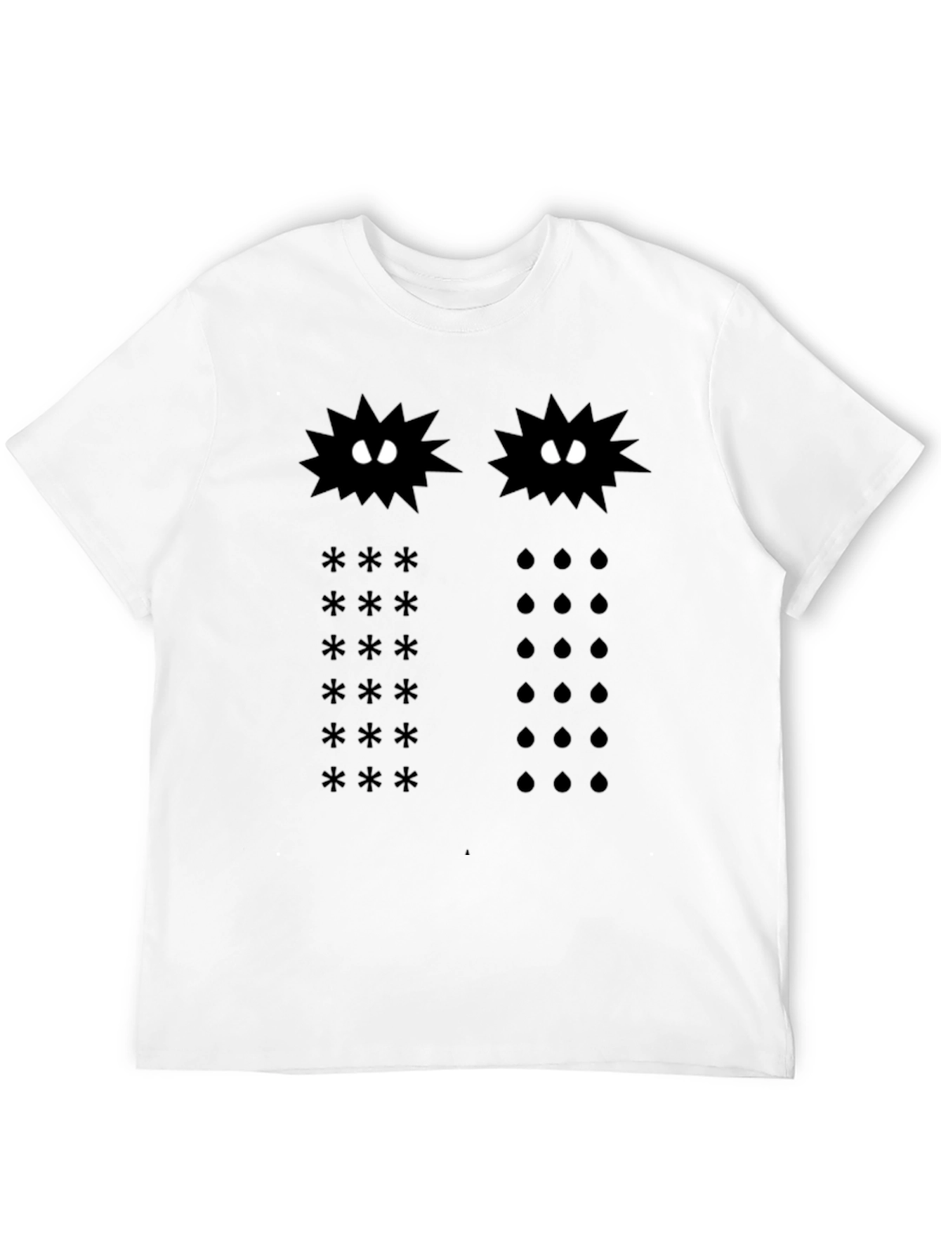 Cosmic Star & Rain Black Graphic Tee