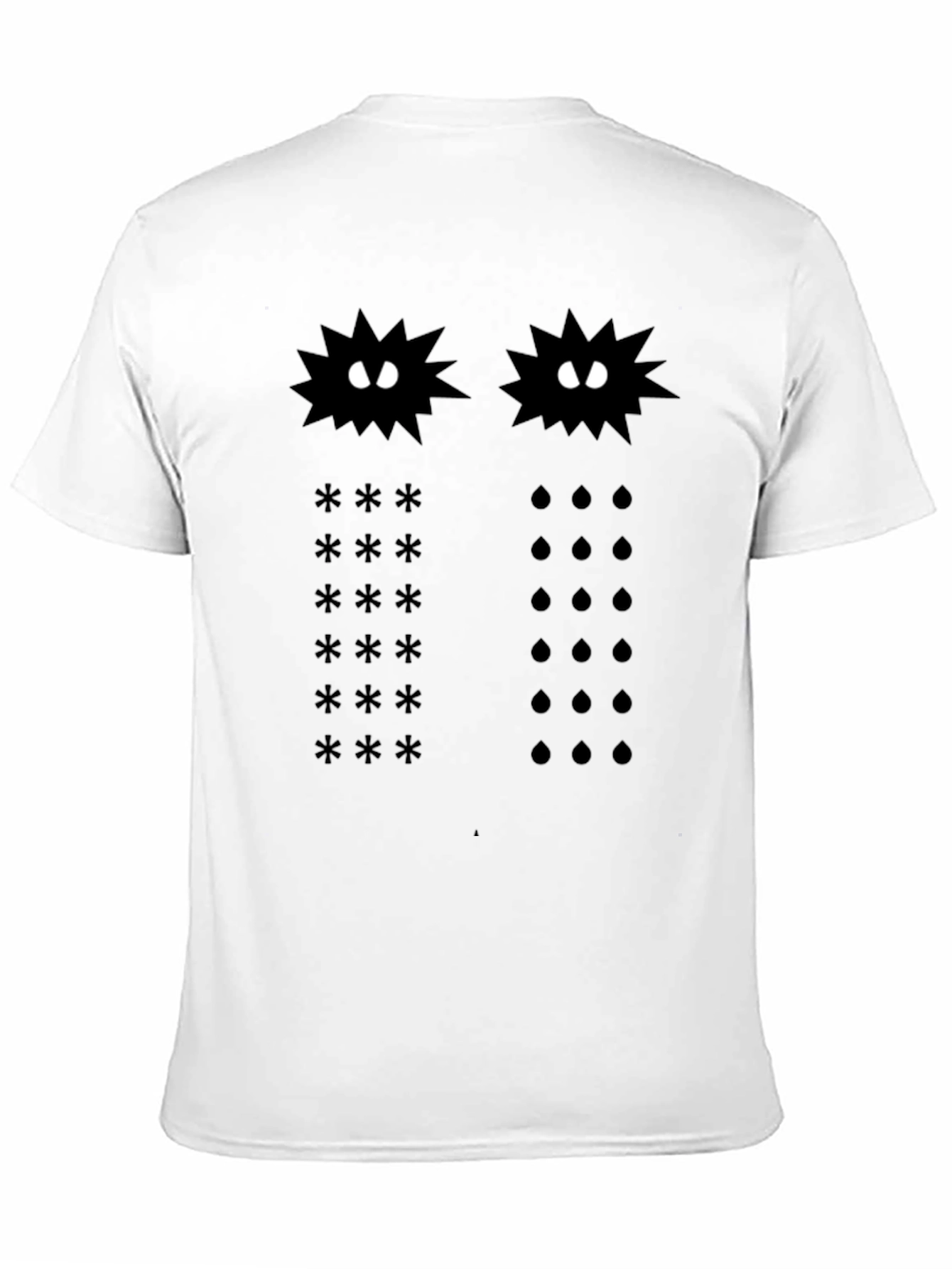 Cosmic Star & Rain Black Graphic Tee
